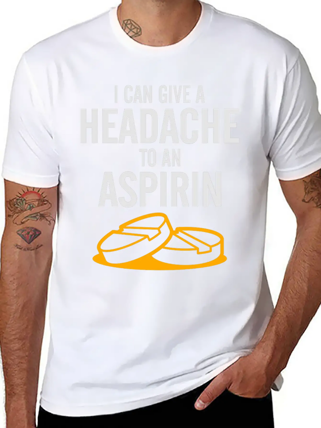 I Can Give A Headache To An Aspirin. Unisex Casual T-Shirt – Clean Design For Daily Comfort