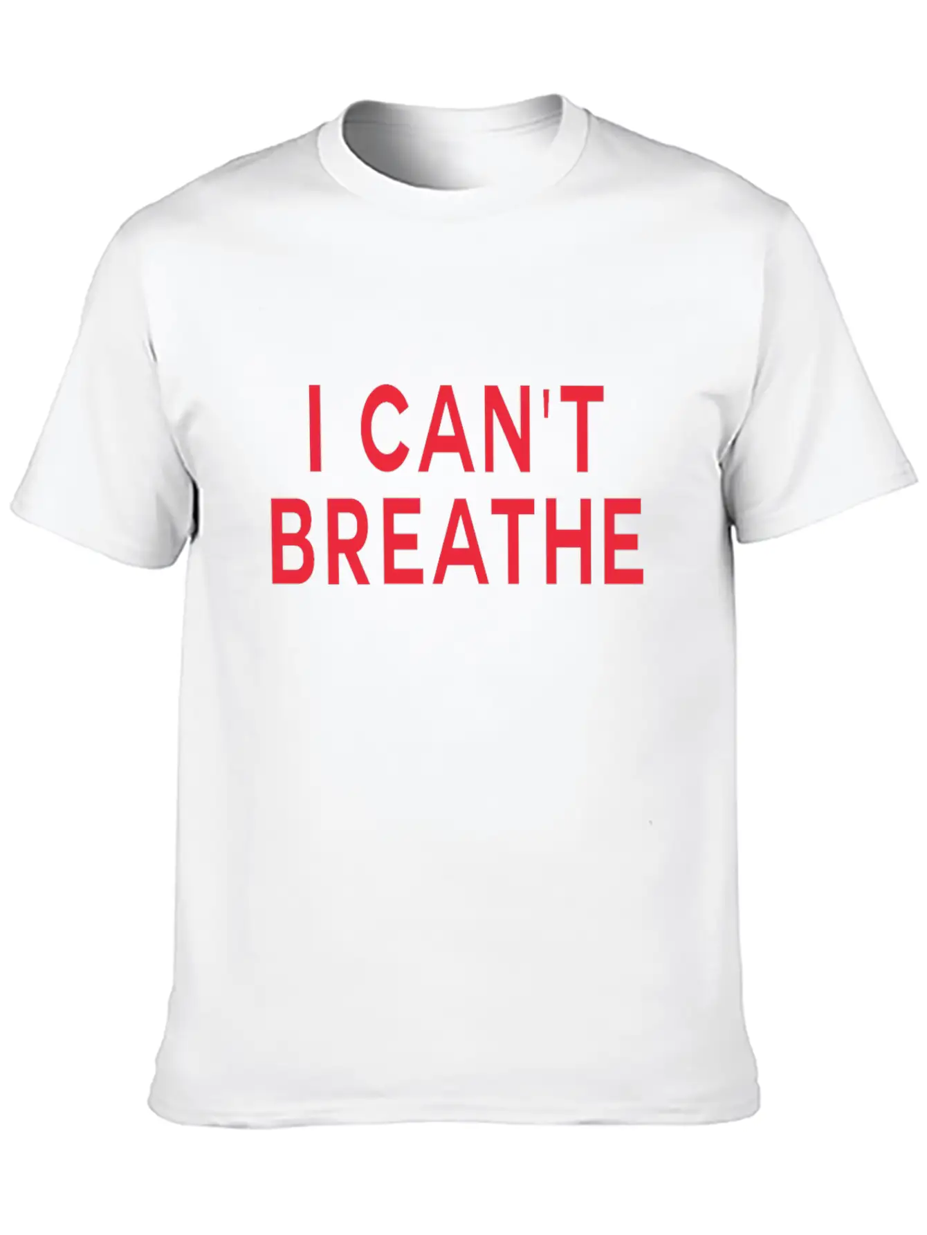 I Cant Breathe Unisex Short Sleeve Soft Cotton T-Shirt – Casual Everyday Wear