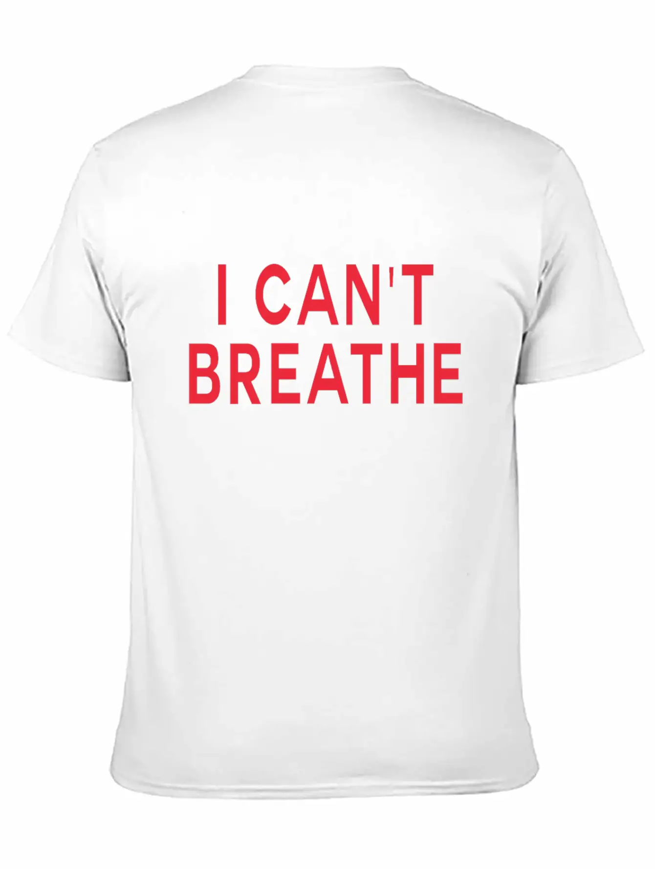 I Cant Breathe Unisex Short Sleeve Soft Cotton T-Shirt – Casual Everyday Wear
