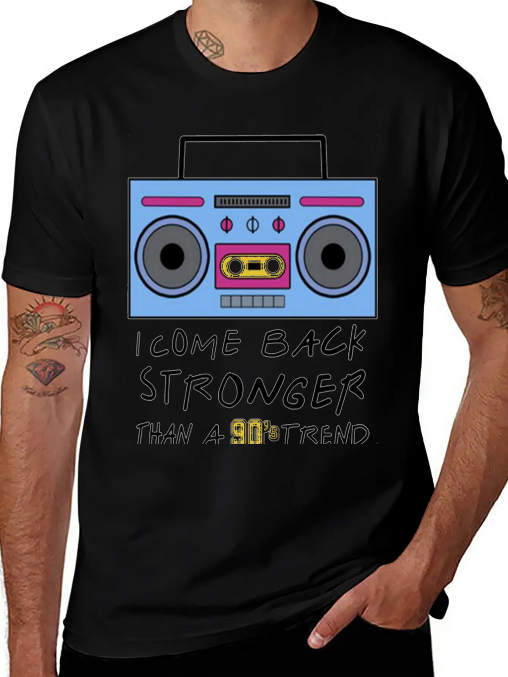 I Come Back Stronger Breathable Soft Cotton T-Shirt – Timeless Casual Look