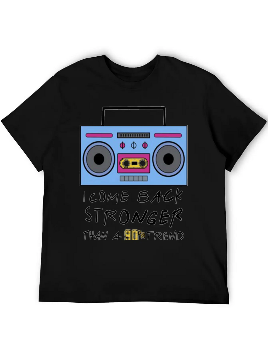 I Come Back Stronger Breathable Soft Cotton T-Shirt – Timeless Casual Look