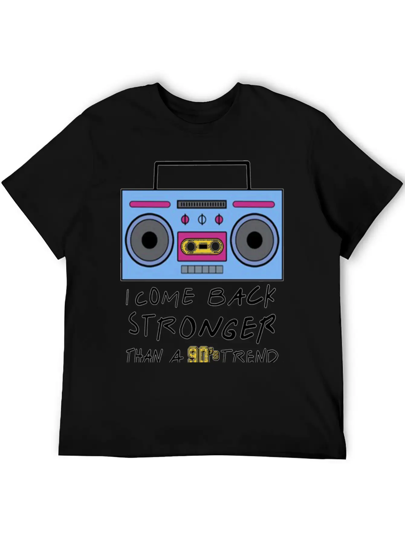 I Come Back Stronger Breathable Soft Cotton T-Shirt – Timeless Casual Look