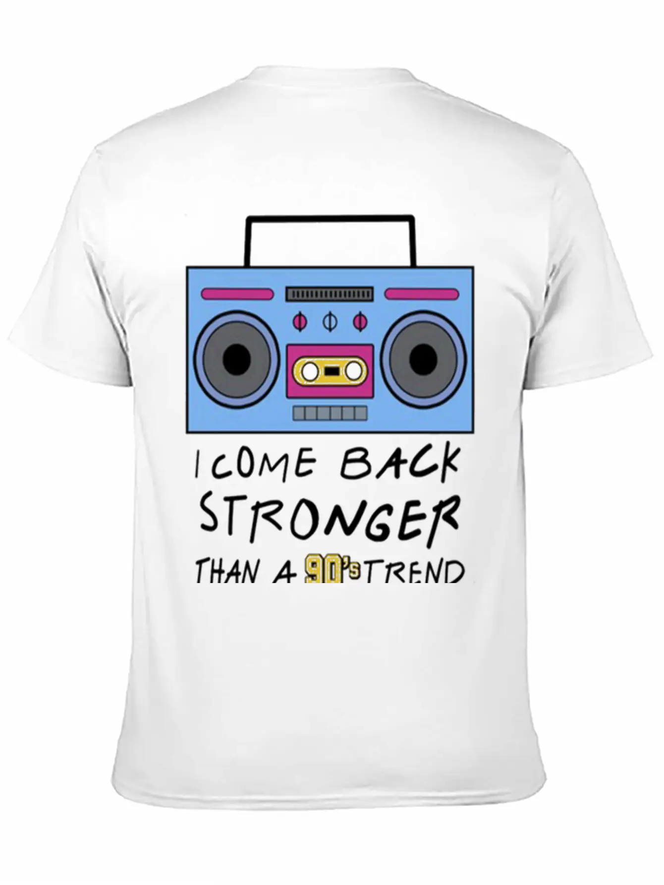 I Come Back Stronger Breathable Soft Cotton T-Shirt – Timeless Casual Look