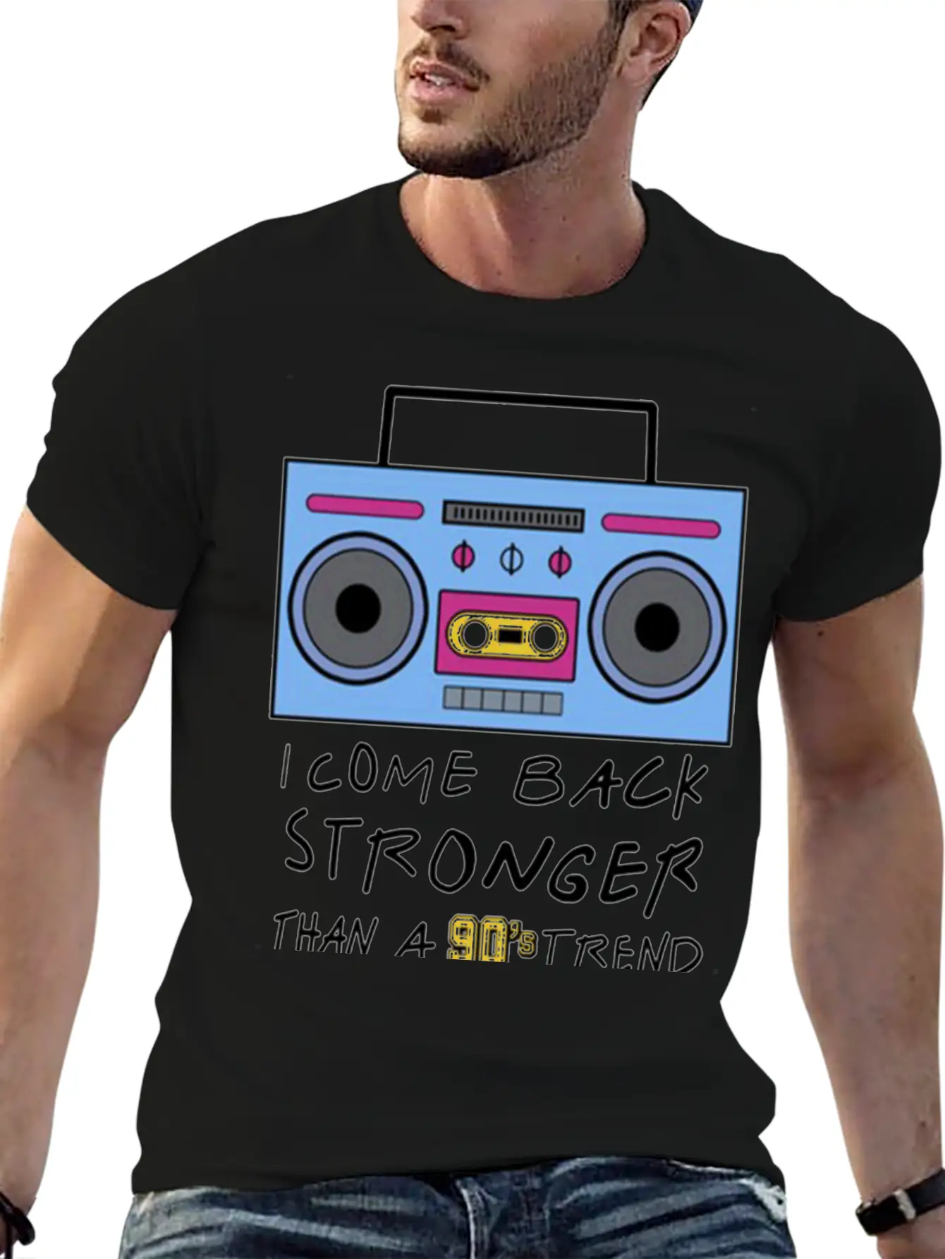 I Come Back Stronger Breathable Soft Cotton T-Shirt – Timeless Casual Look