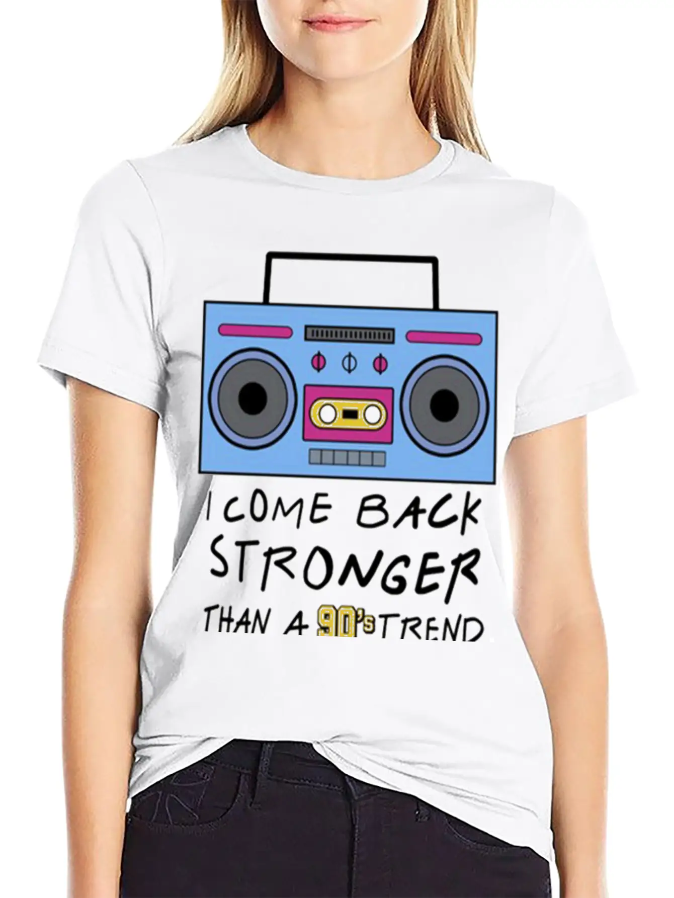 I Come Back Stronger Breathable Soft Cotton T-Shirt – Timeless Casual Look