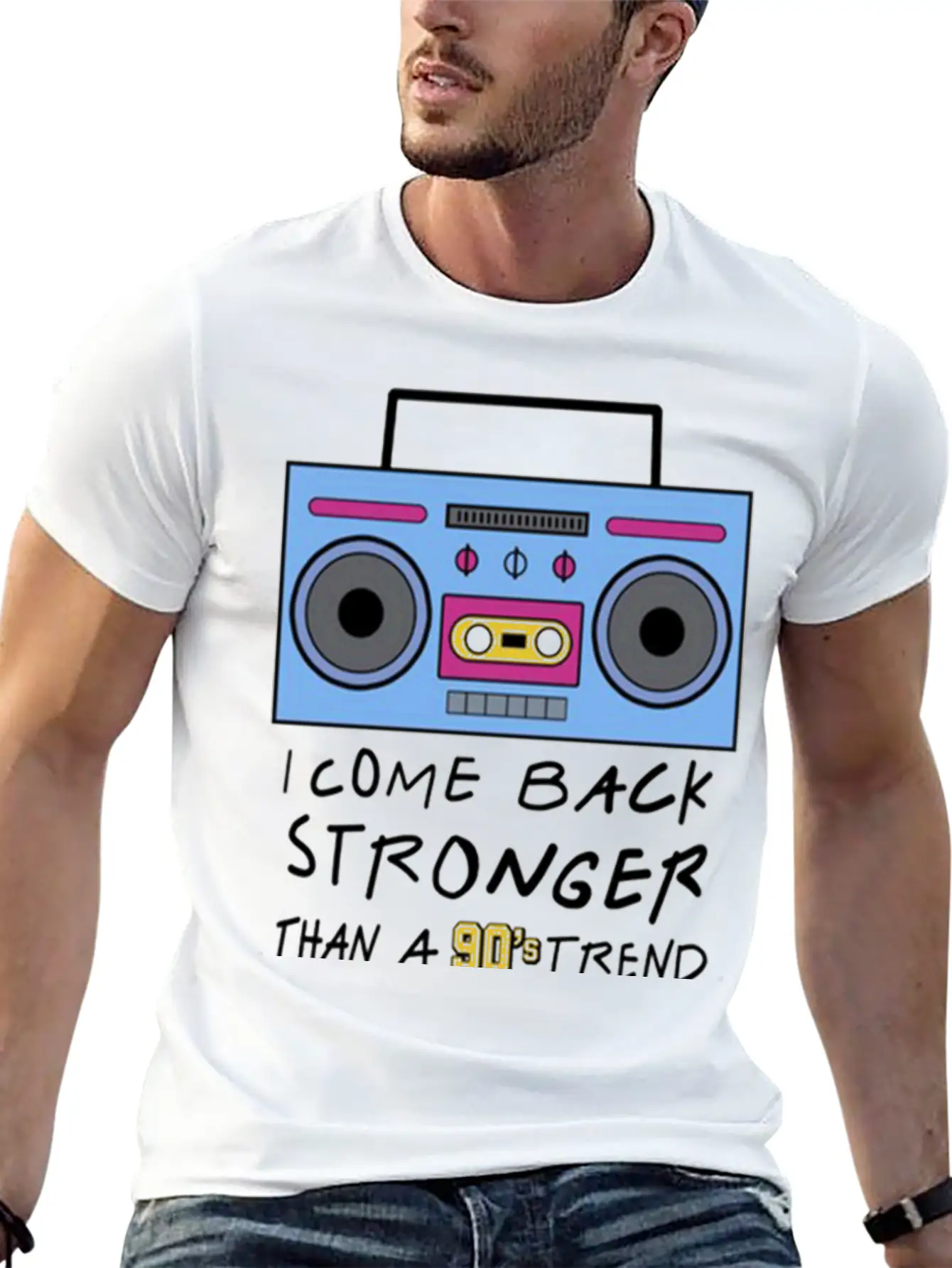 I Come Back Stronger Breathable Soft Cotton T-Shirt – Timeless Casual Look