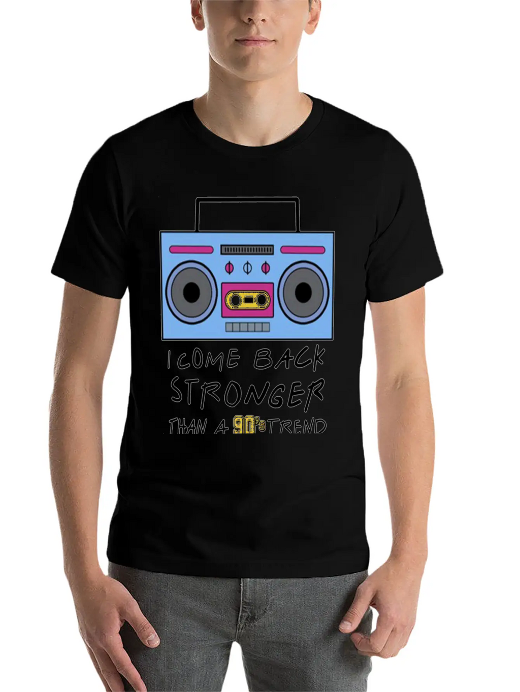 I Come Back Stronger Breathable Soft Cotton T-Shirt – Timeless Casual Look