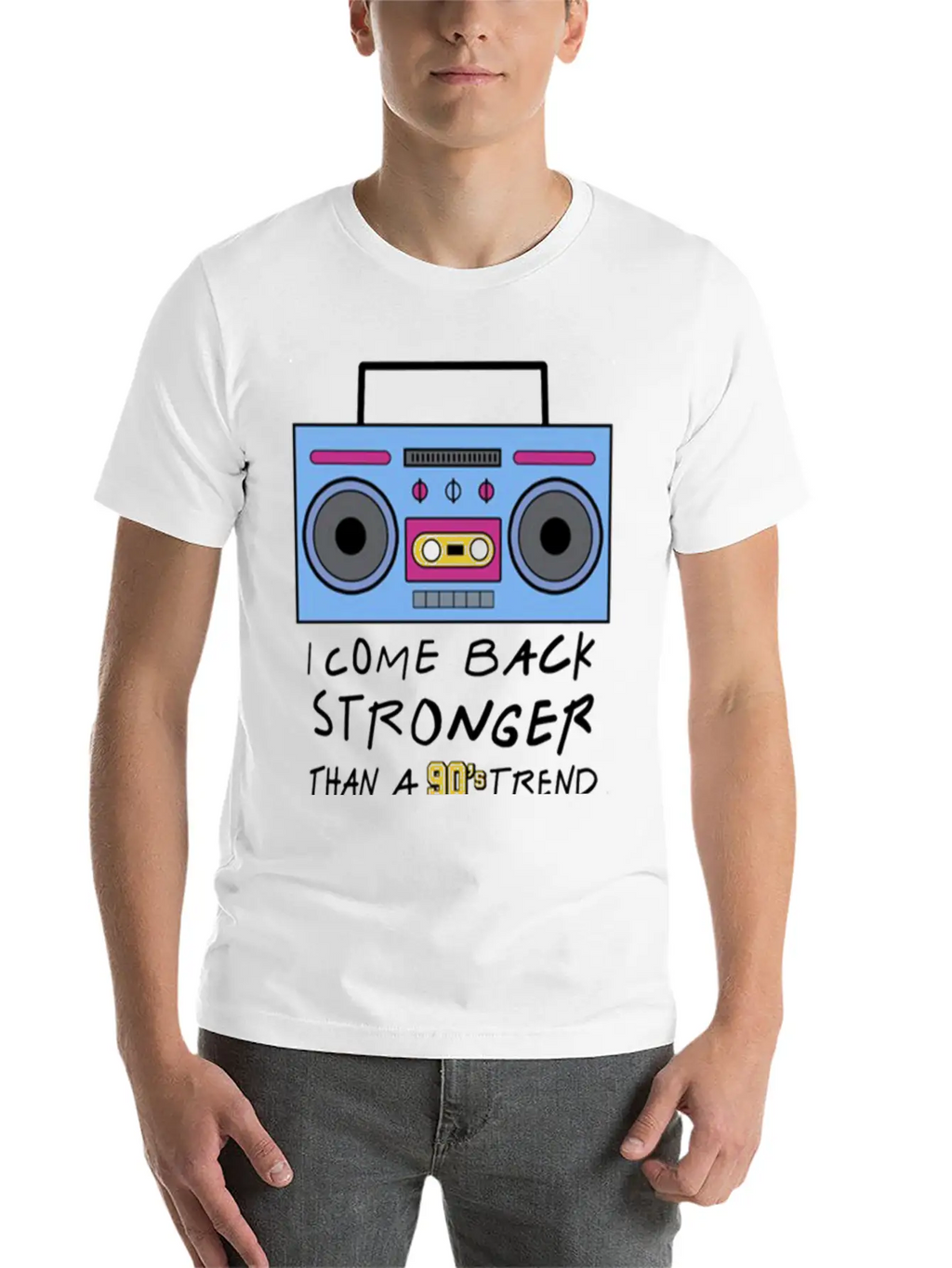 I Come Back Stronger Breathable Soft Cotton T-Shirt – Timeless Casual Look