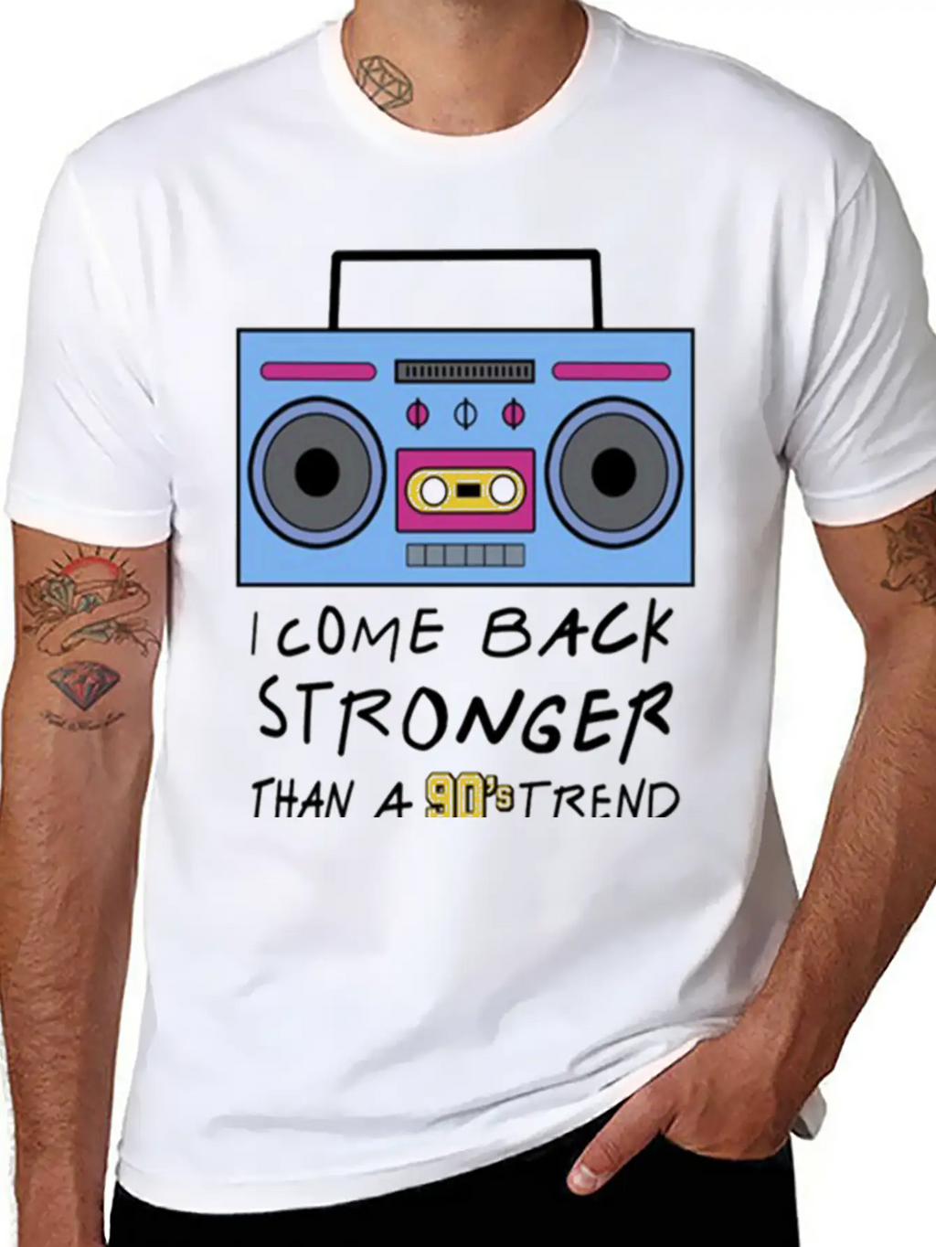 I Come Back Stronger Breathable Soft Cotton T-Shirt – Timeless Casual Look
