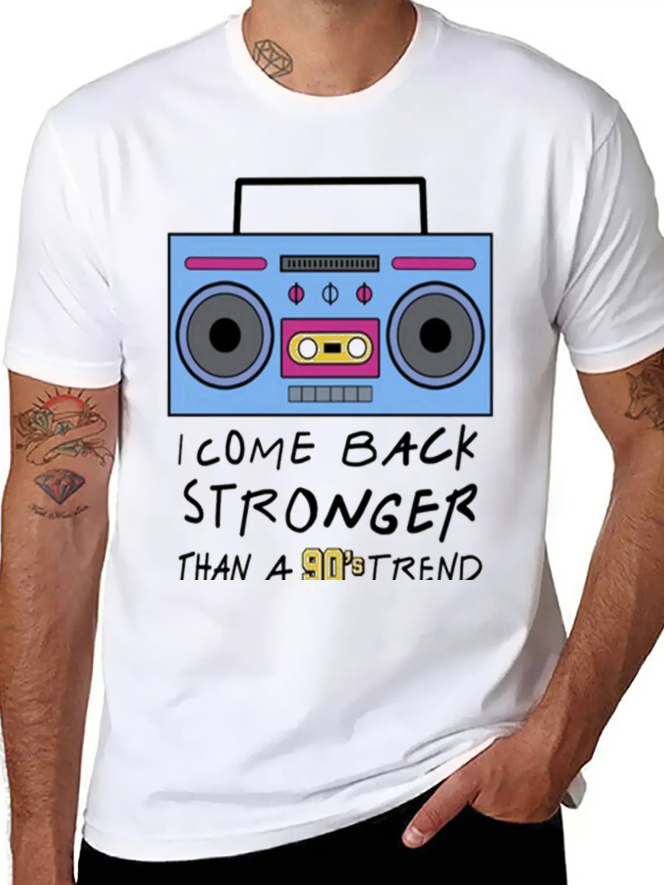 I Come Back Stronger Breathable Soft Cotton T-Shirt – Timeless Casual Look