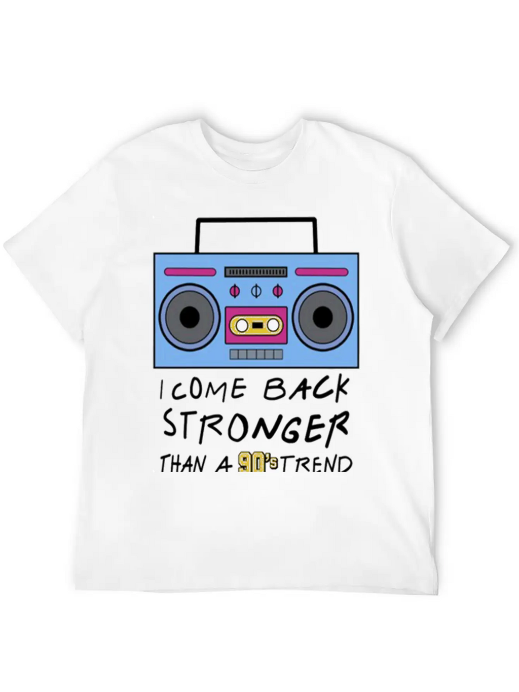 I Come Back Stronger Breathable Soft Cotton T-Shirt – Timeless Casual Look
