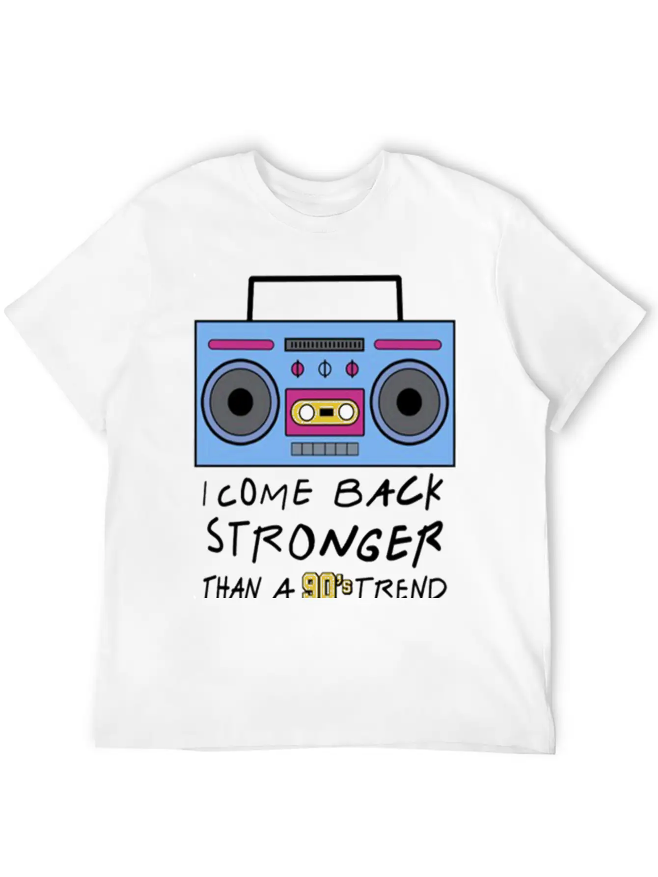I Come Back Stronger Breathable Soft Cotton T-Shirt – Timeless Casual Look