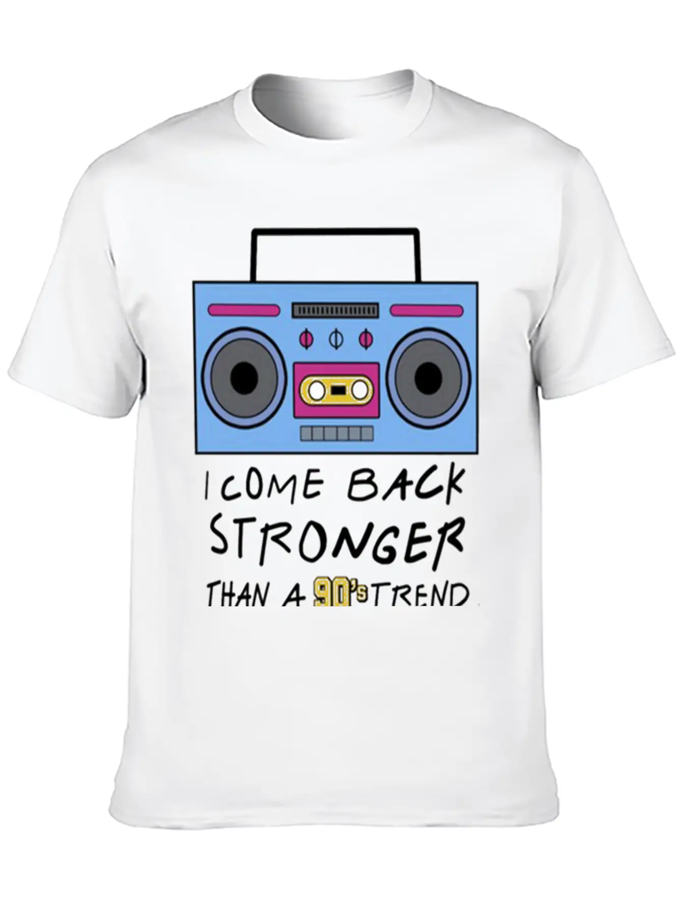 I Come Back Stronger Breathable Soft Cotton T-Shirt – Timeless Casual Look