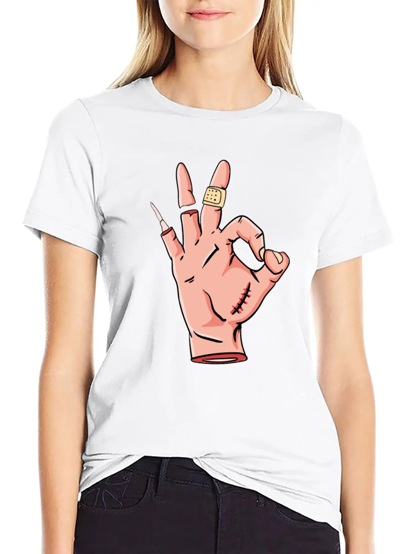 I Do All My Own Stunts - Funny Get Well Soon - Breathable Soft Cotton T-Shirt – Timeless Casual Look