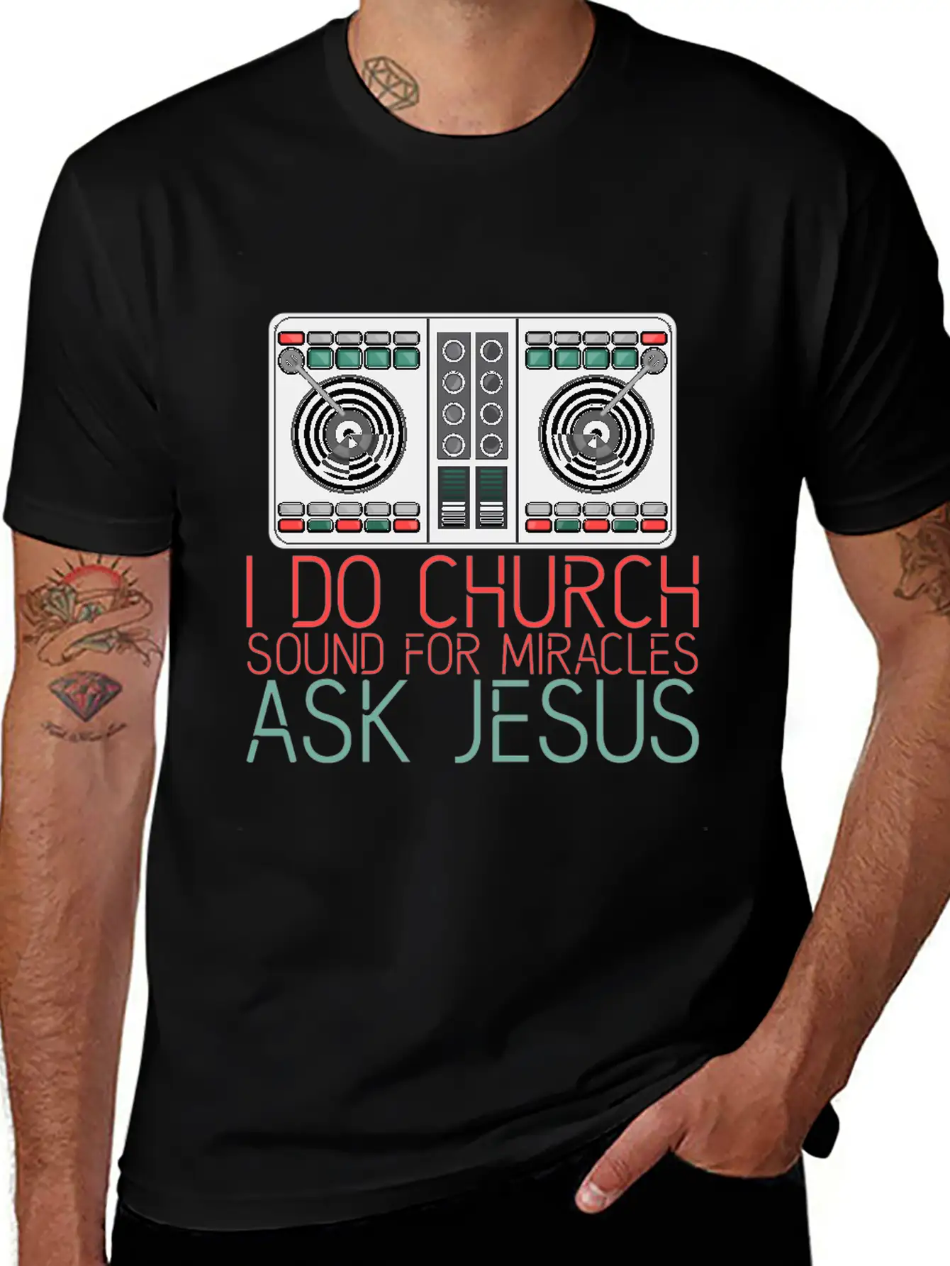 I Do Church Sound For Miracles, Ask Jesus 2 Stylish Everyday T-Shirt – Unisex Basic Cotton Tee