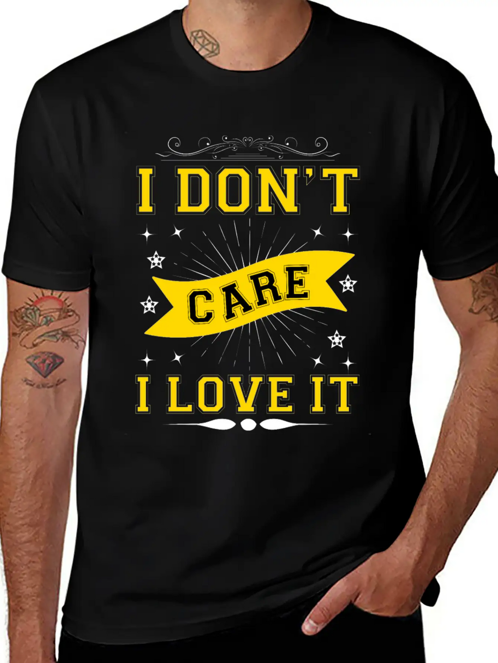 I Don't Care I Love It Breathable Soft Cotton T-Shirt – Timeless Casual Look