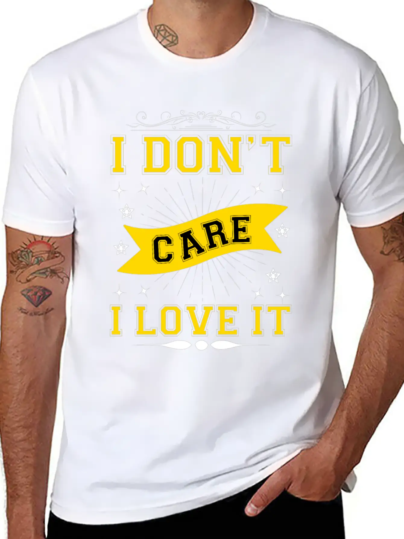 I Don't Care I Love It Breathable Soft Cotton T-Shirt – Timeless Casual Look