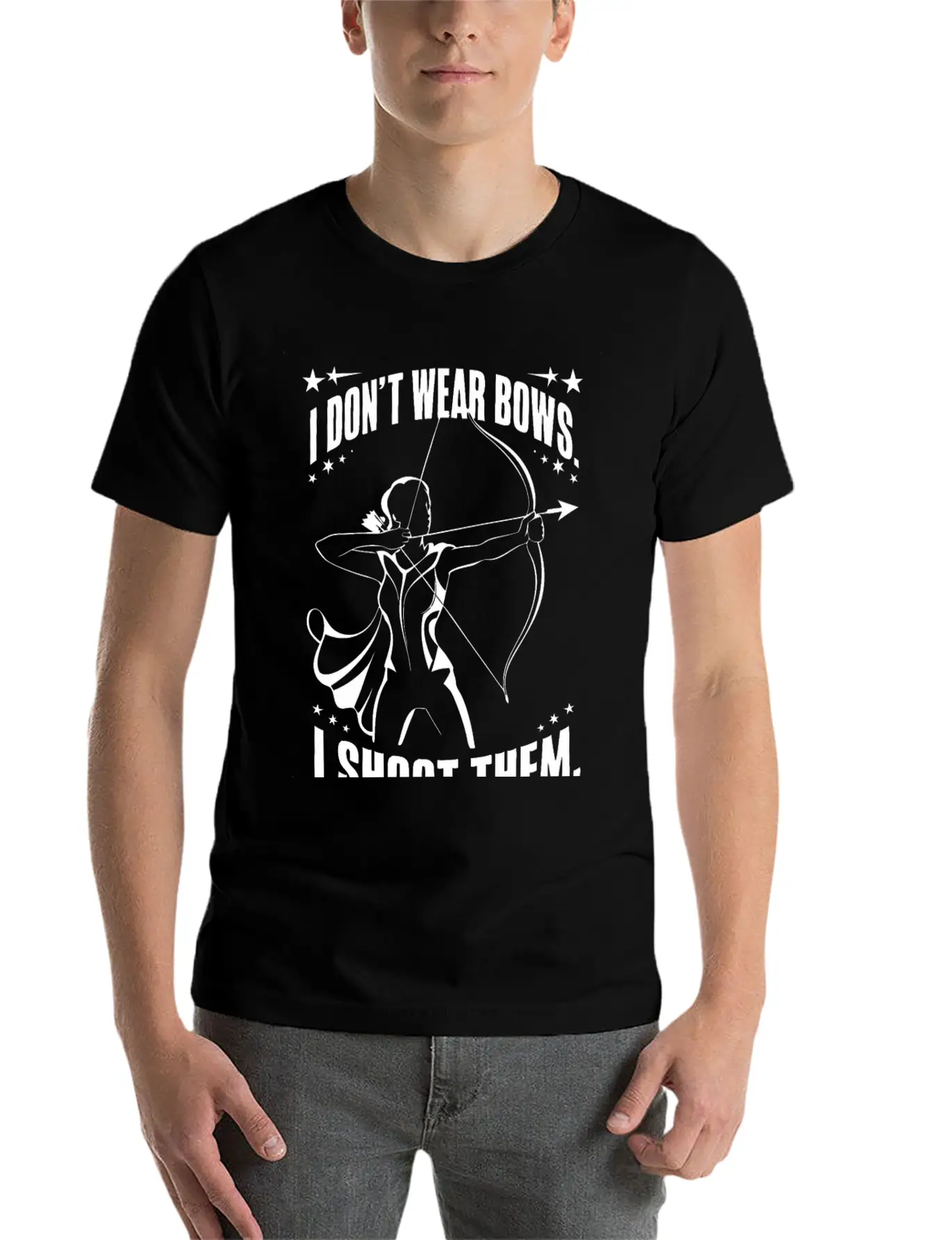 I Don't Wear Bows, I Shoot Them Unisex Casual T-Shirt – Clean Design For Daily Comfort