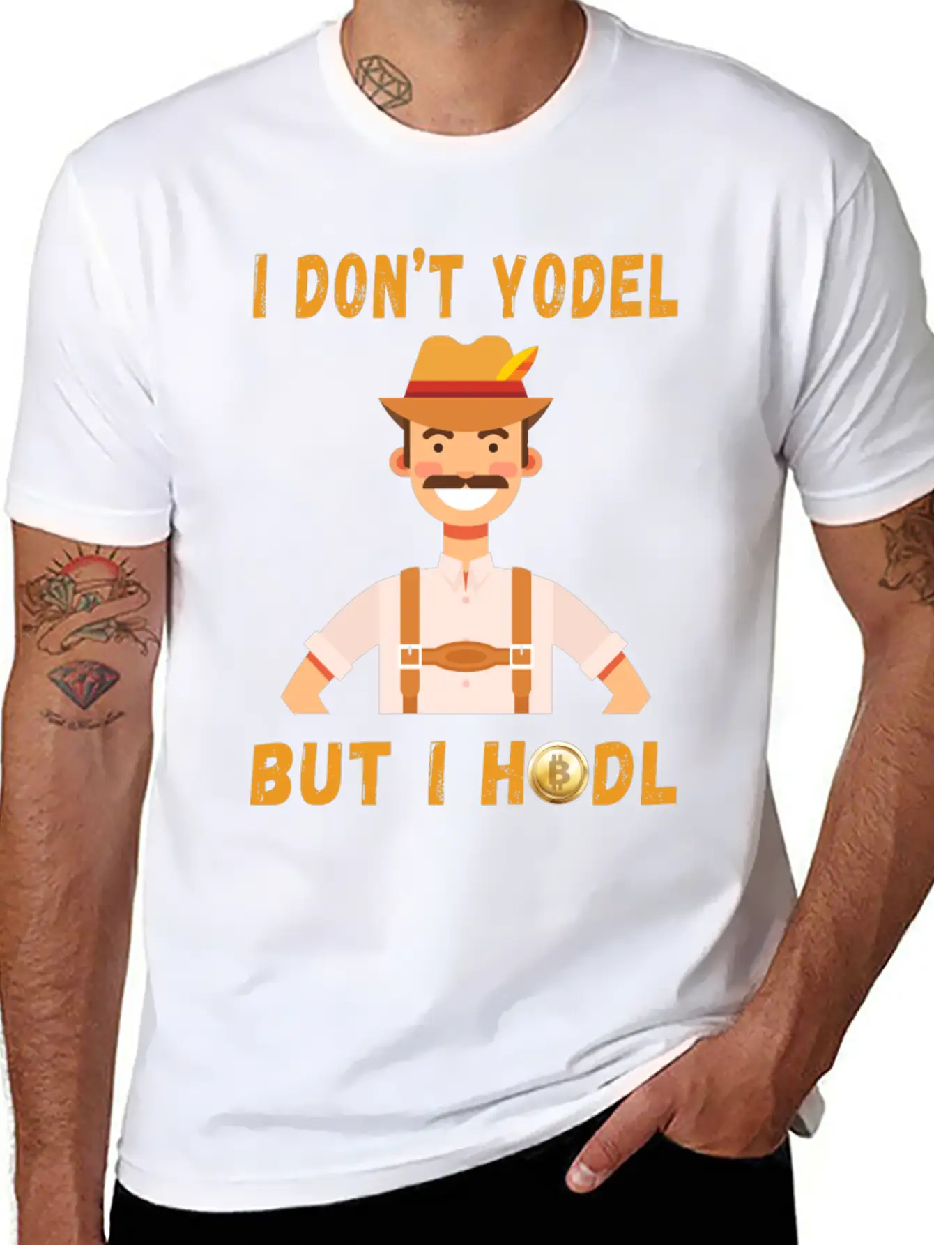 I Don't Yodel But I HODL! Classic Fit Graphic Tee For Daily Comfort – Unisex Cotton Shirt
