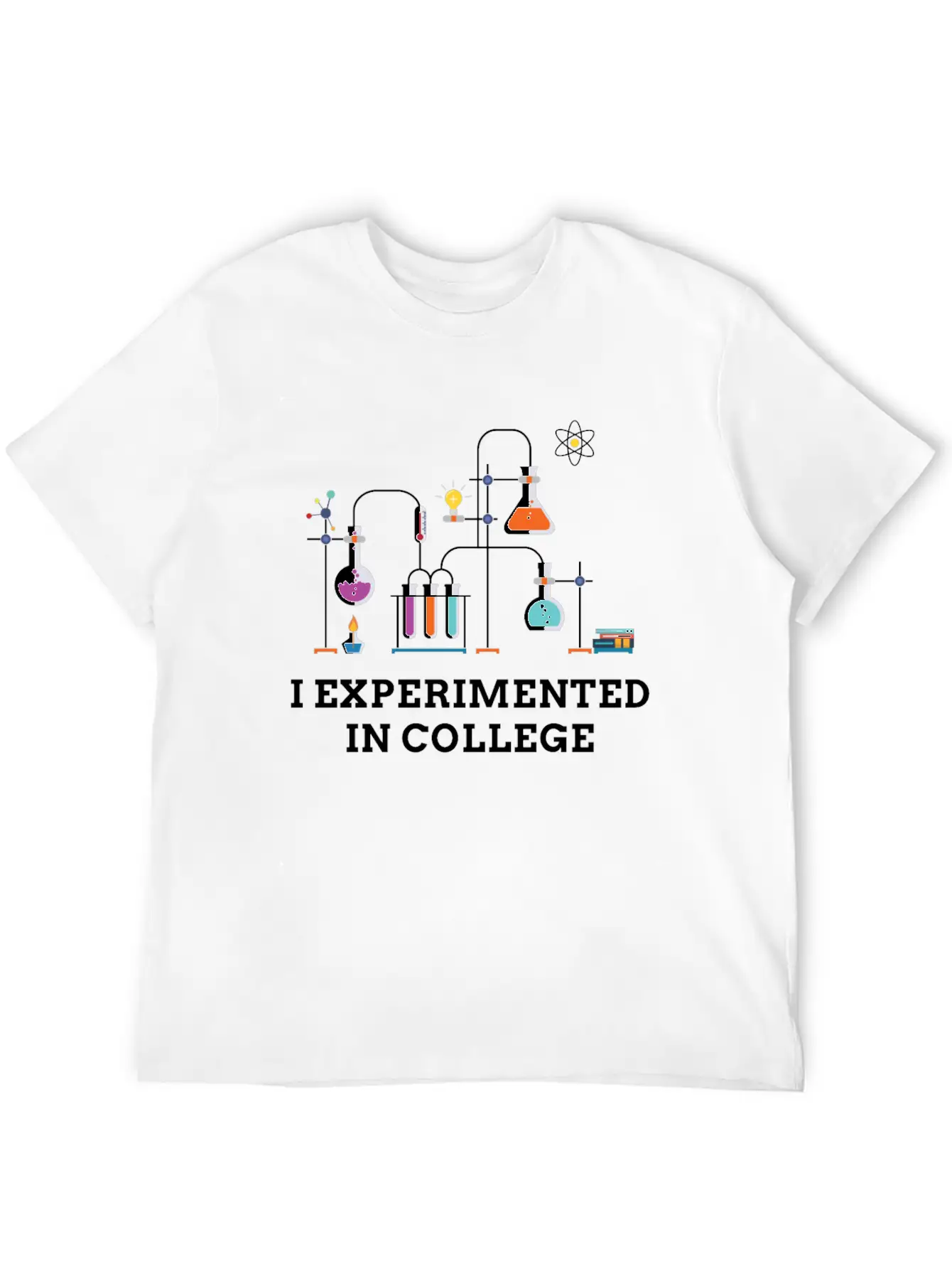 I Experimented In College Unisex Casual T-Shirt – Clean Design For Daily Comfort