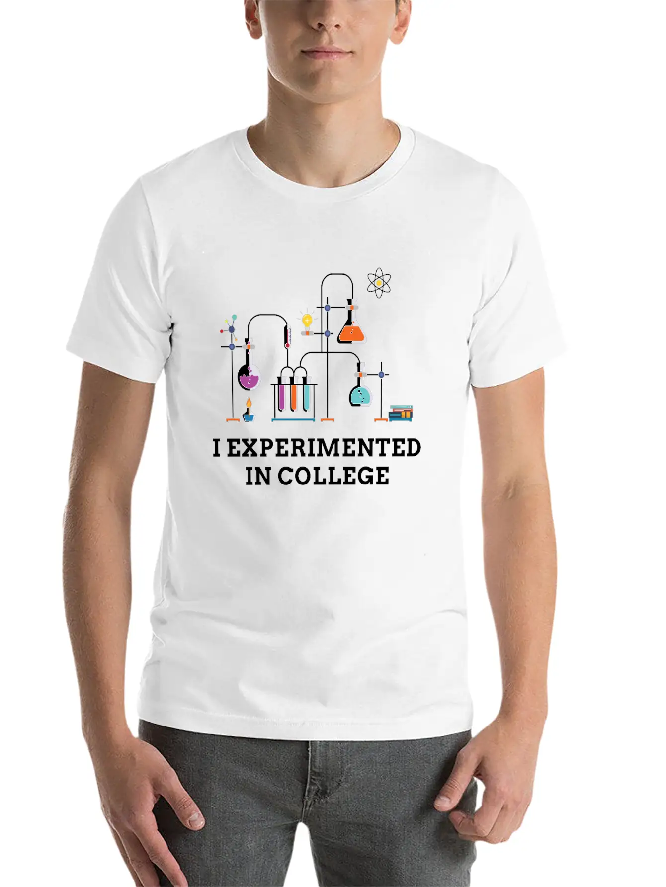 I Experimented In College Unisex Casual T-Shirt – Clean Design For Daily Comfort