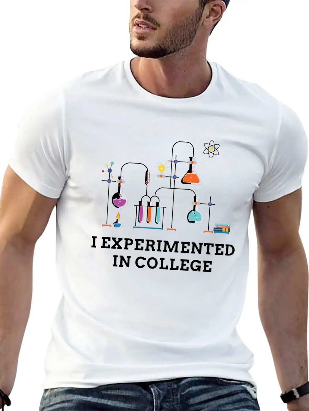 I Experimented In College Unisex Casual T-Shirt – Clean Design For Daily Comfort