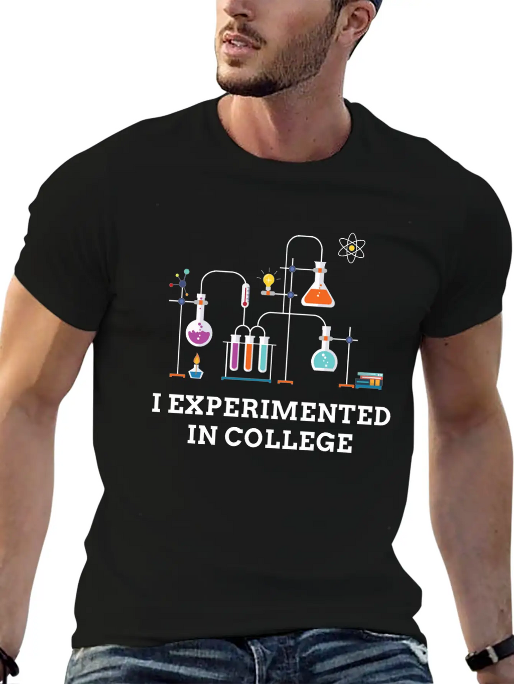 I Experimented In College Unisex Casual T-Shirt – Clean Design For Daily Comfort
