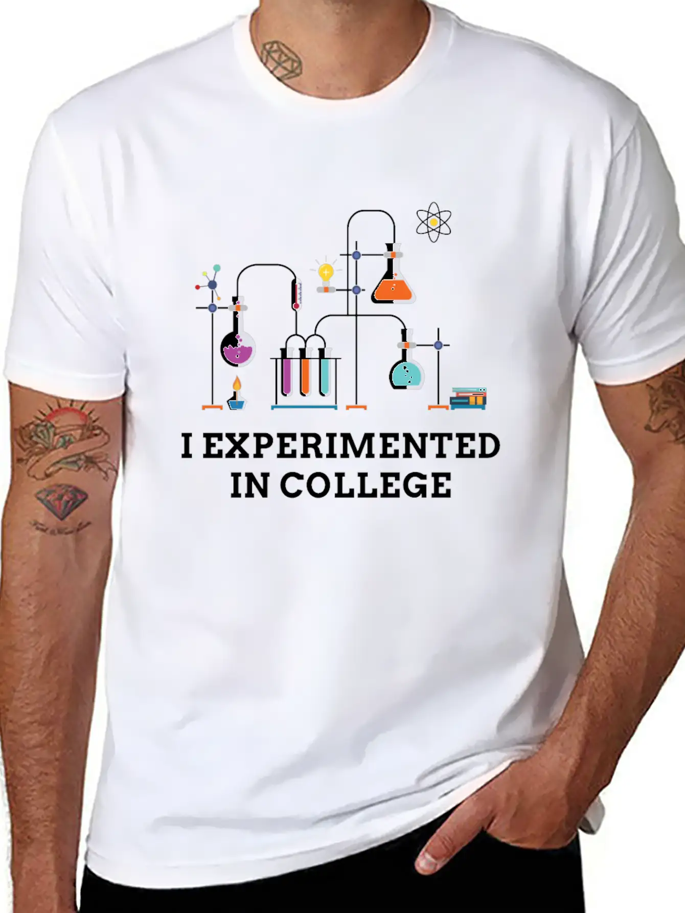I Experimented In College Unisex Casual T-Shirt – Clean Design For Daily Comfort