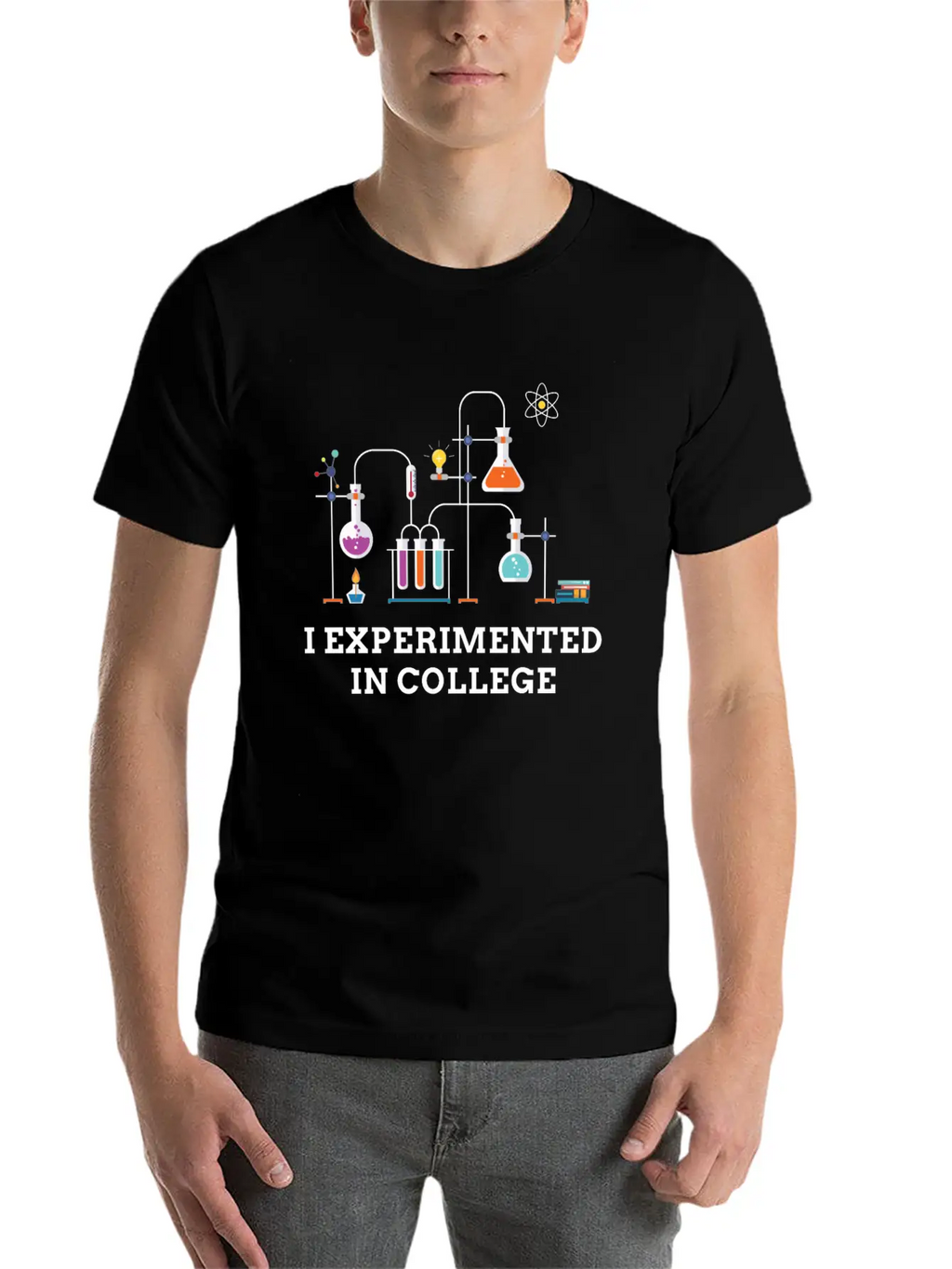 I Experimented In College Unisex Casual T-Shirt – Clean Design For Daily Comfort