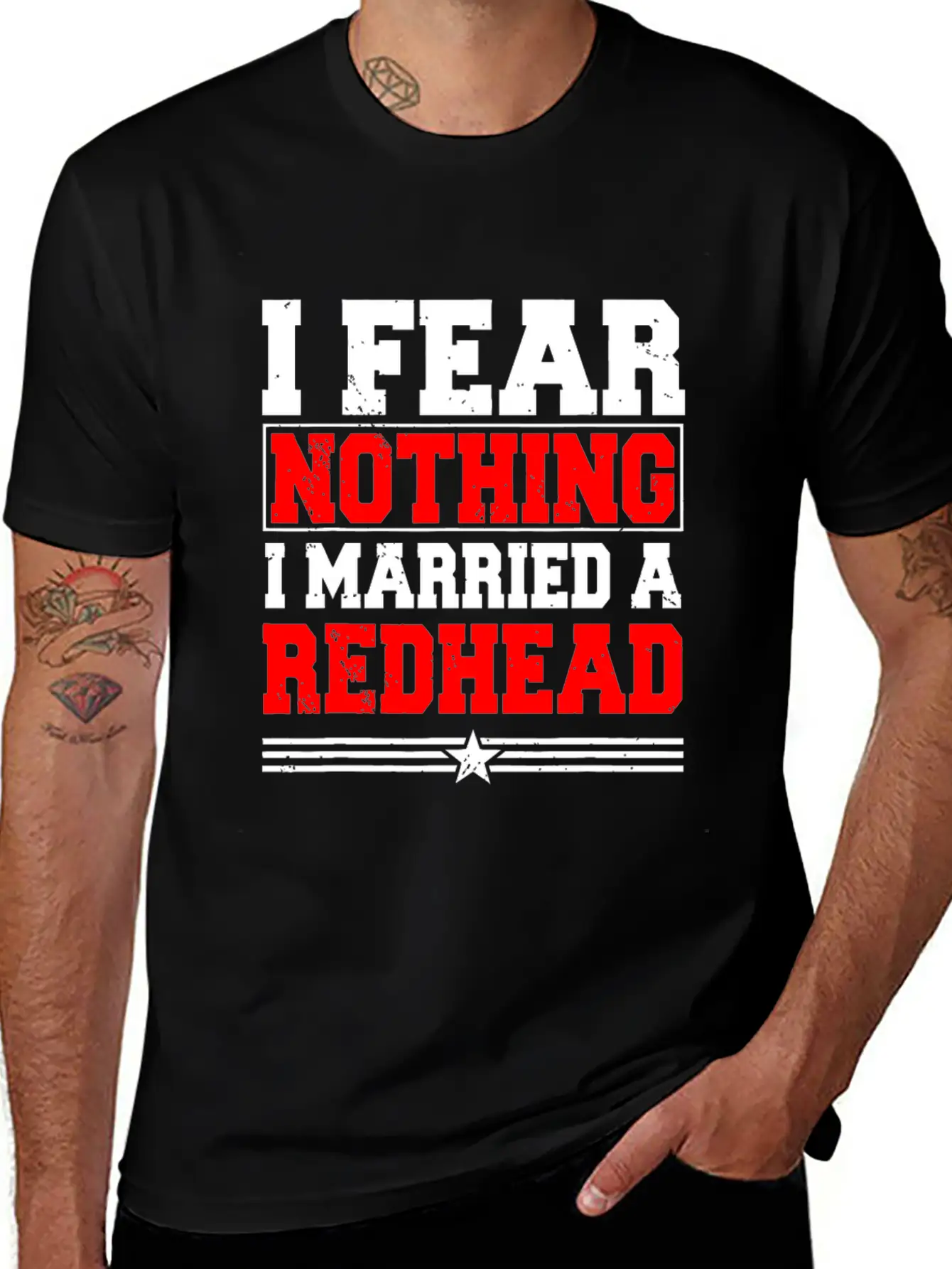 I Fear Nothing I Married A Redhead Ginger Hair Unisex Casual T-Shirt – Clean Design For Daily Comfort
