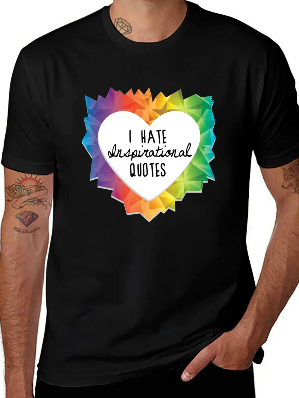 I Hate Inspirational Quote Essential Cotton Tee For Daily Outfits – Unisex Style