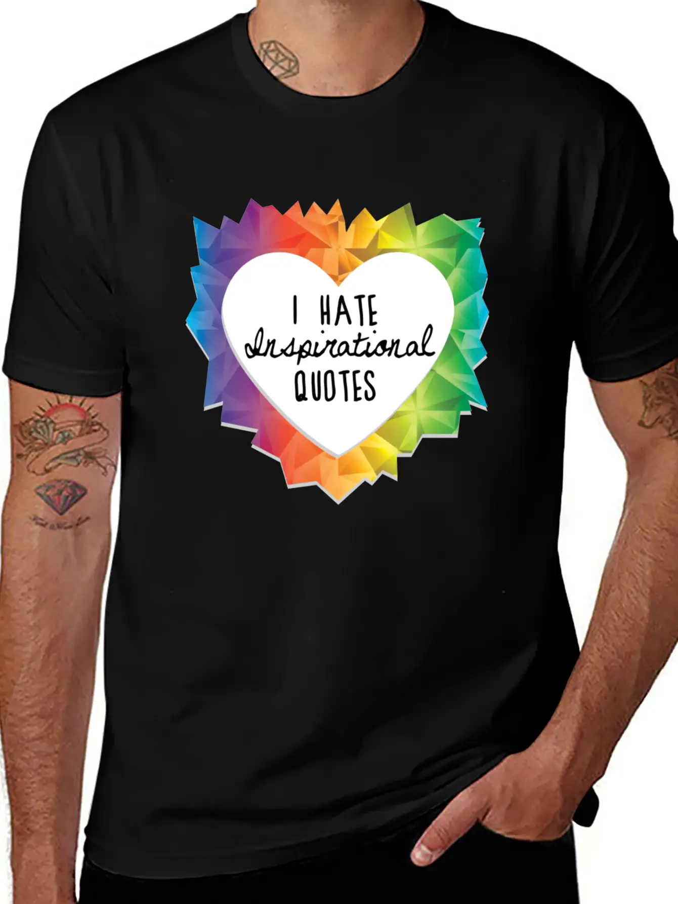 I Hate Inspirational Quote Essential Cotton Tee For Daily Outfits – Unisex Style