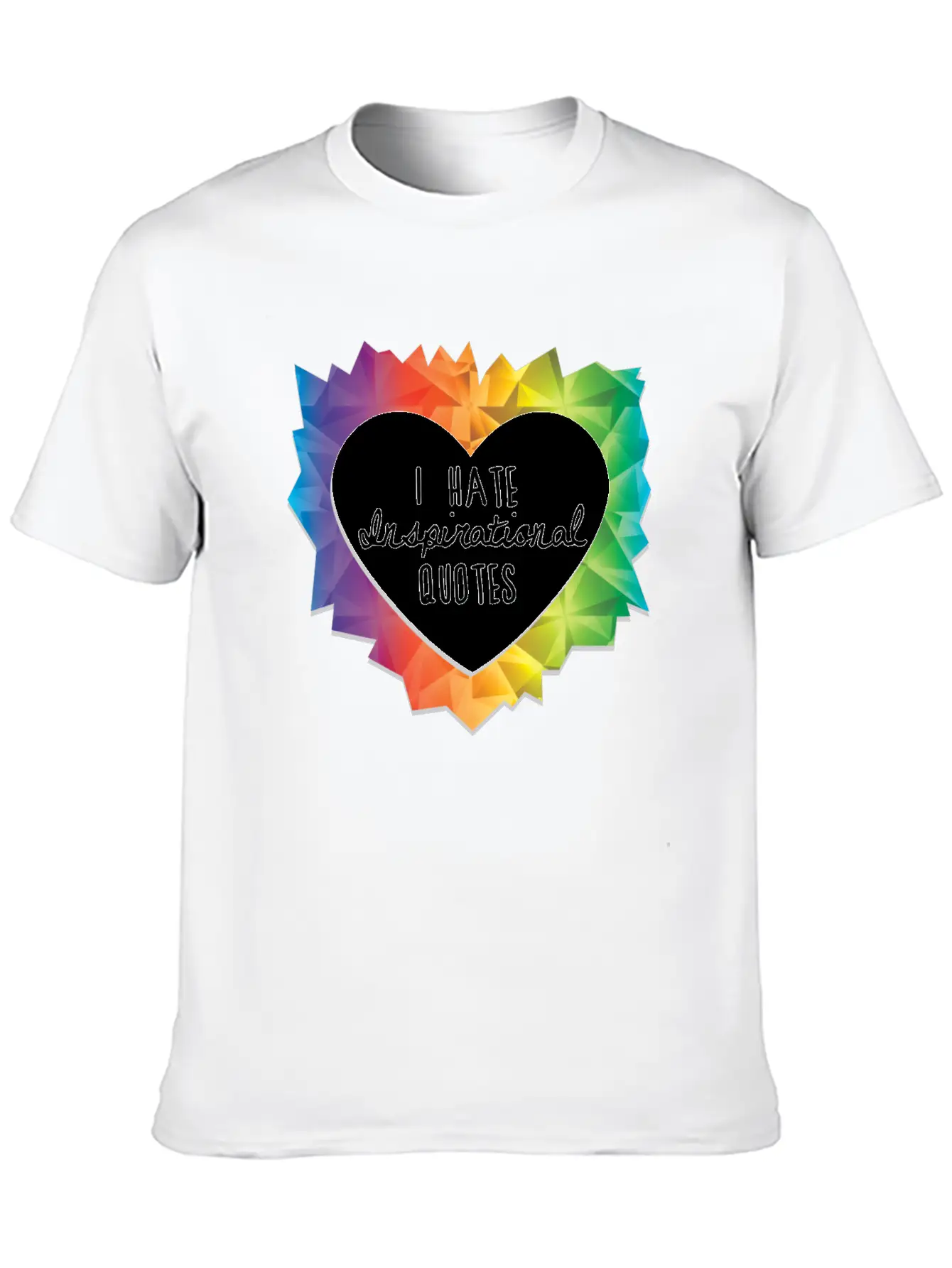 I Hate Inspirational Quote Essential Cotton Tee For Daily Outfits – Unisex Style