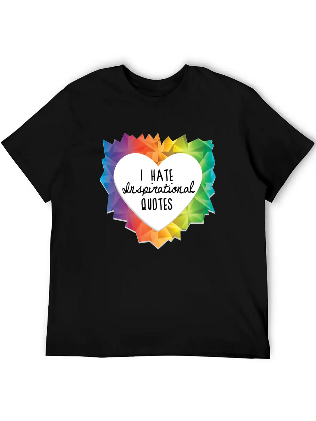 I Hate Inspirational Quote Essential Cotton Tee For Daily Outfits – Unisex Style