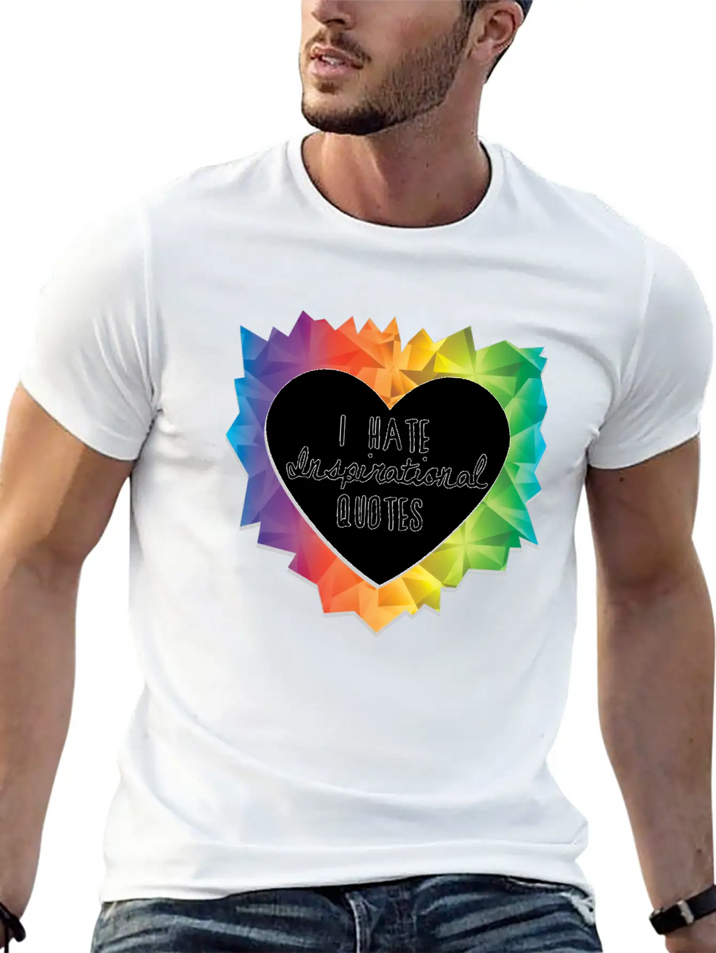 I Hate Inspirational Quote Essential Cotton Tee For Daily Outfits – Unisex Style