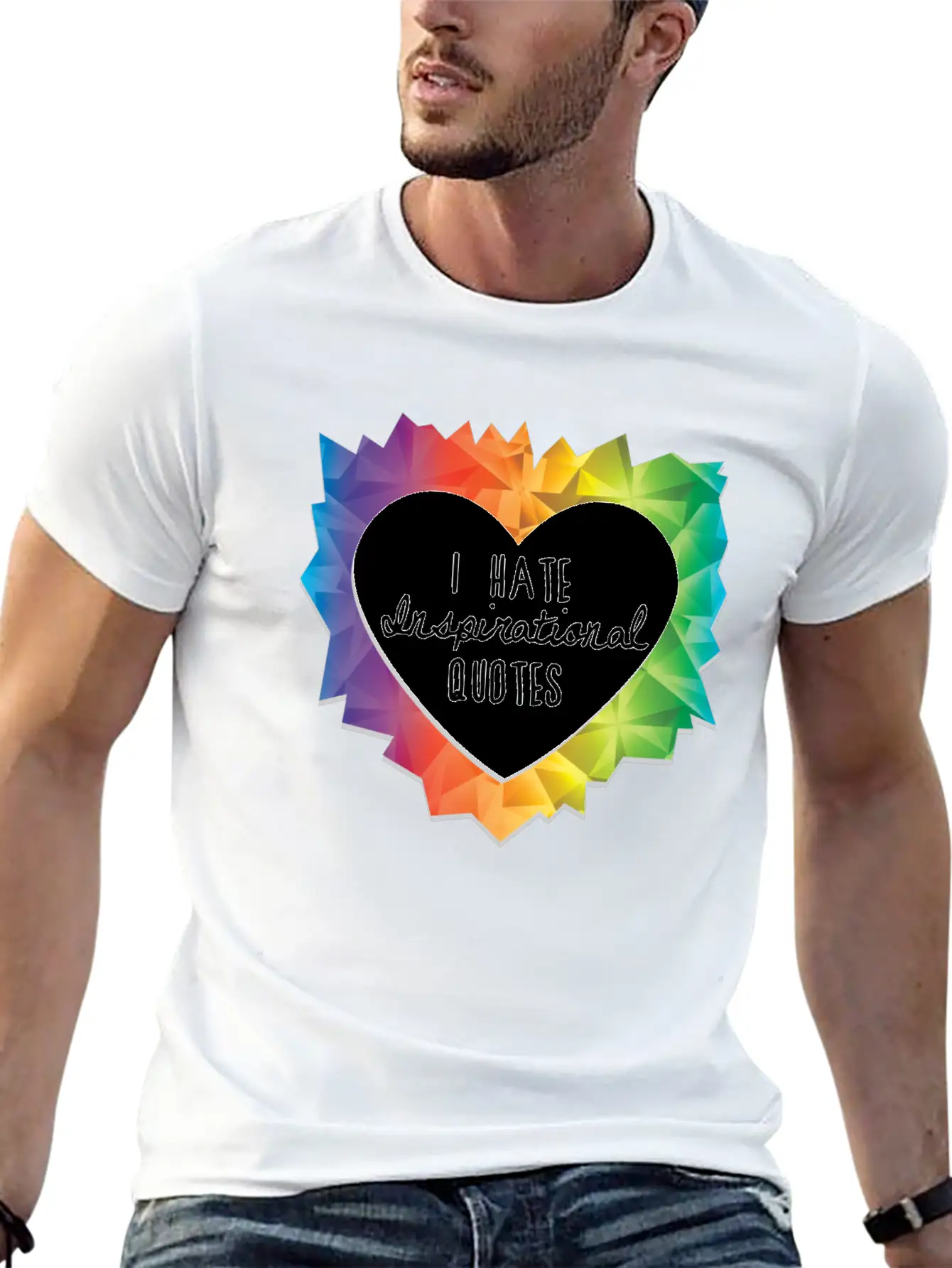 I Hate Inspirational Quote Essential Cotton Tee For Daily Outfits – Unisex Style