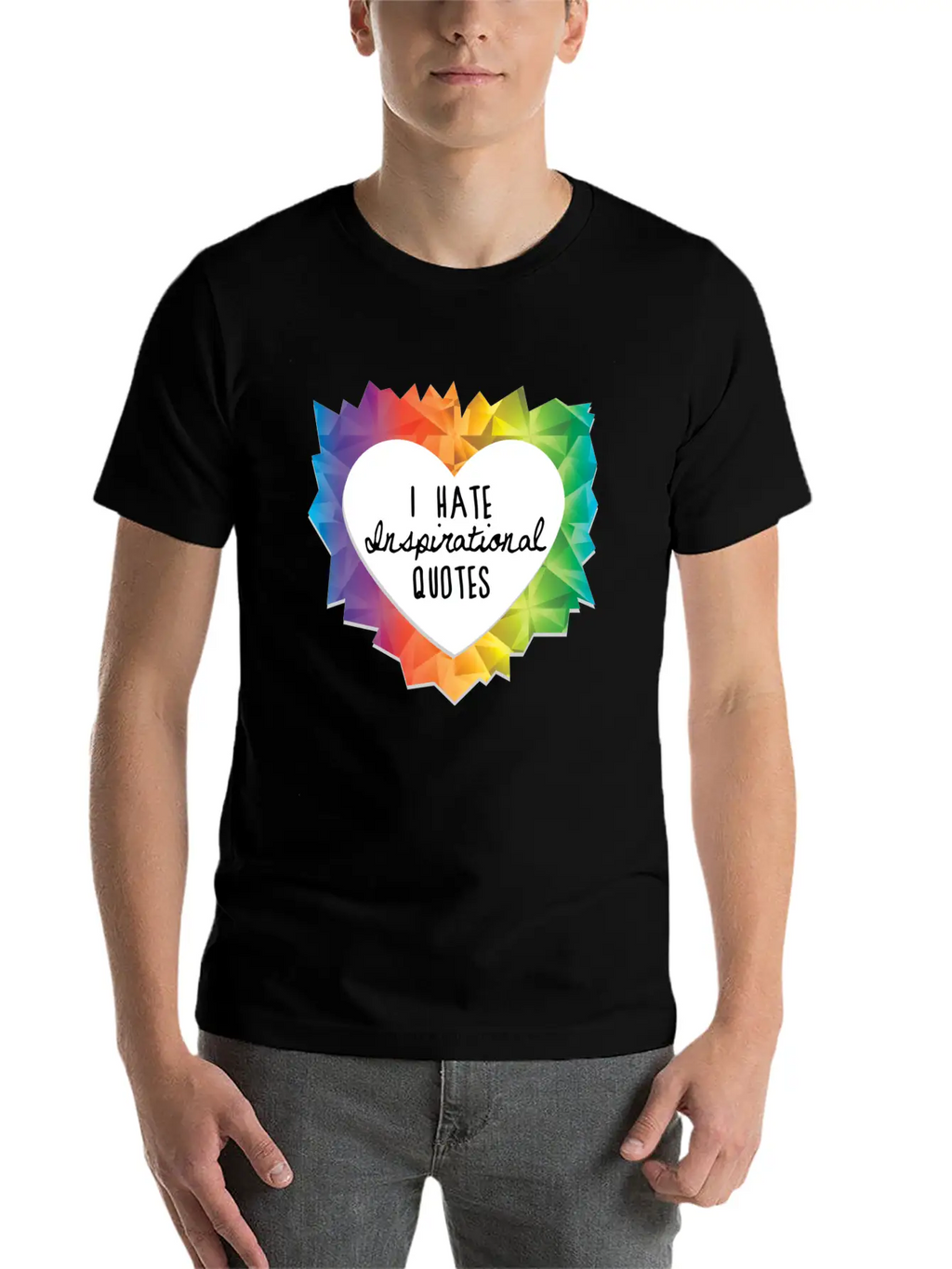 I Hate Inspirational Quote Essential Cotton Tee For Daily Outfits – Unisex Style