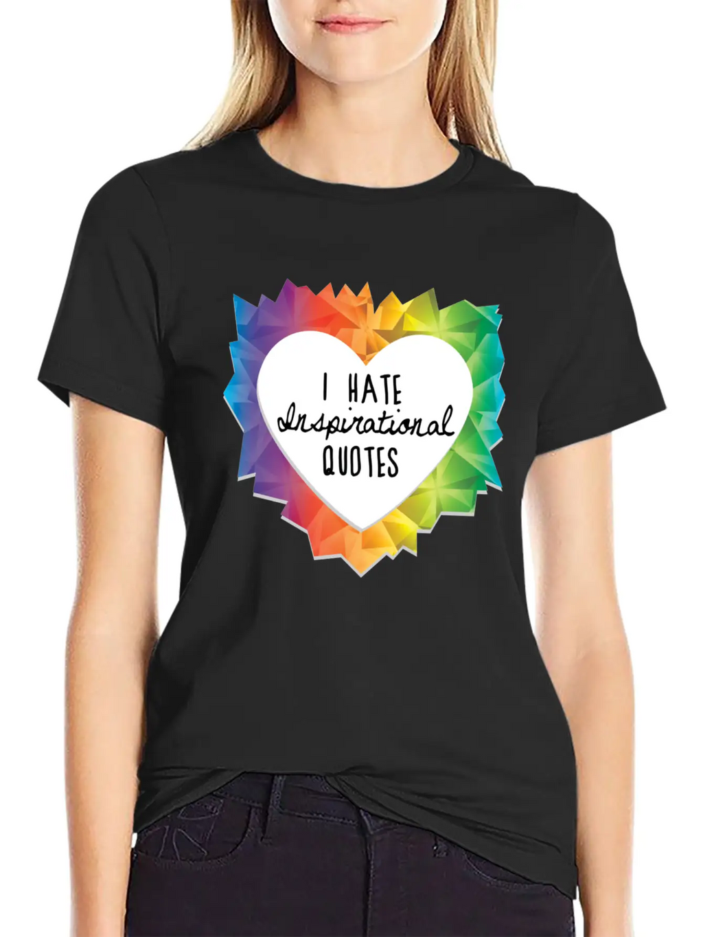 I Hate Inspirational Quote Essential Cotton Tee For Daily Outfits – Unisex Style