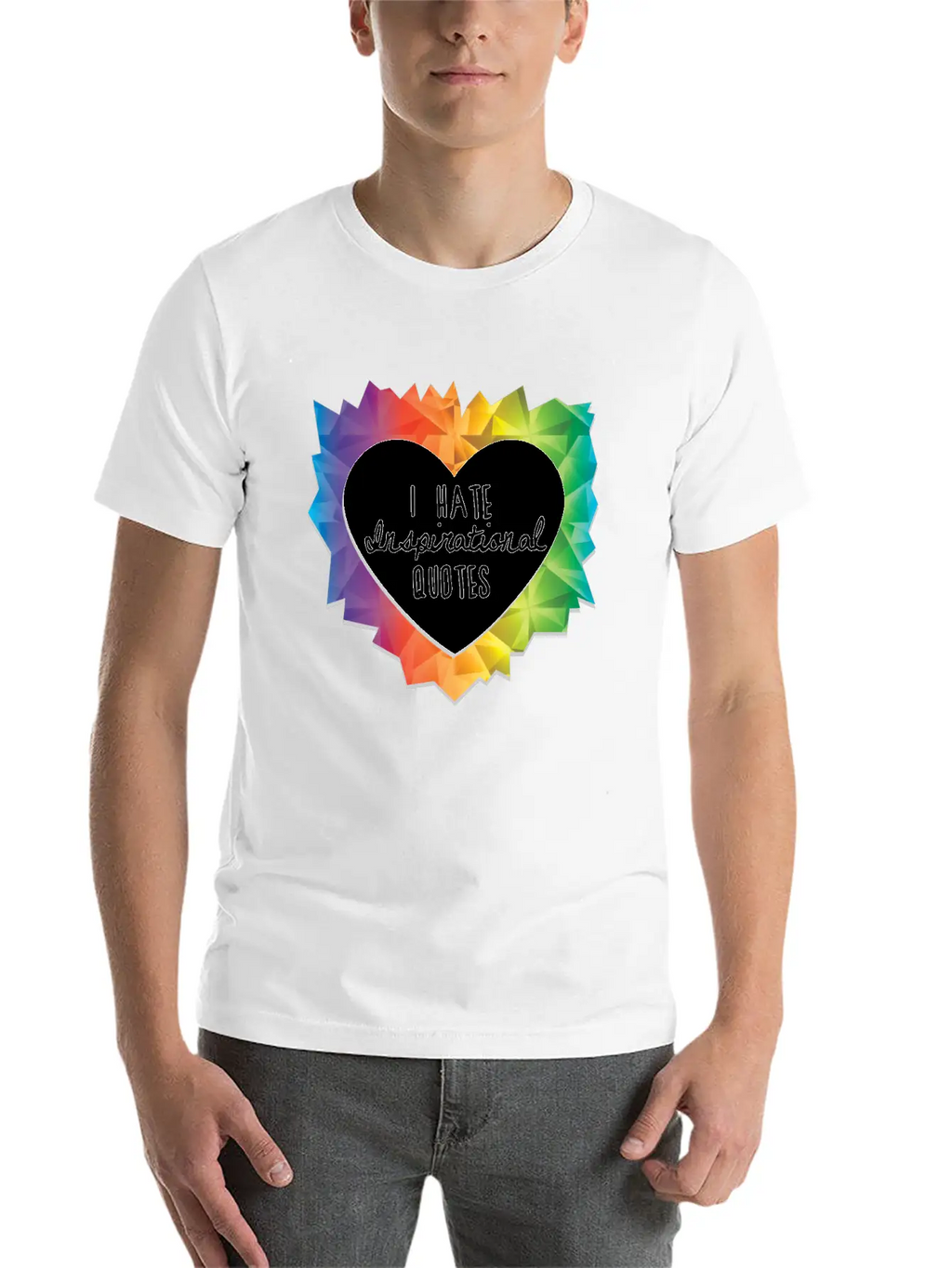 I Hate Inspirational Quote Essential Cotton Tee For Daily Outfits – Unisex Style