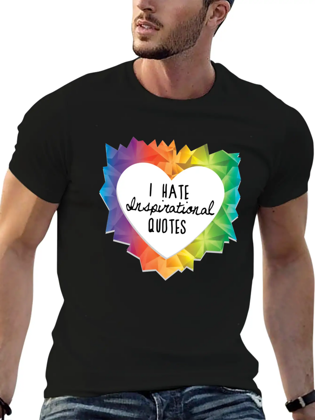 I Hate Inspirational Quote Essential Cotton Tee For Daily Outfits – Unisex Style