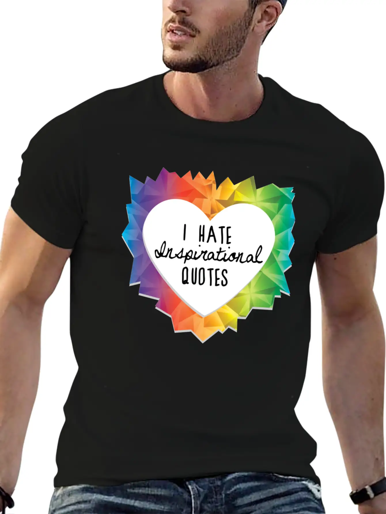 I Hate Inspirational Quote Essential Cotton Tee For Daily Outfits – Unisex Style