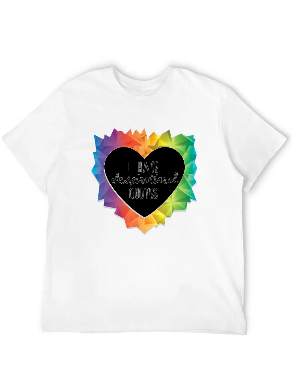 I Hate Inspirational Quote Essential Cotton Tee For Daily Outfits – Unisex Style