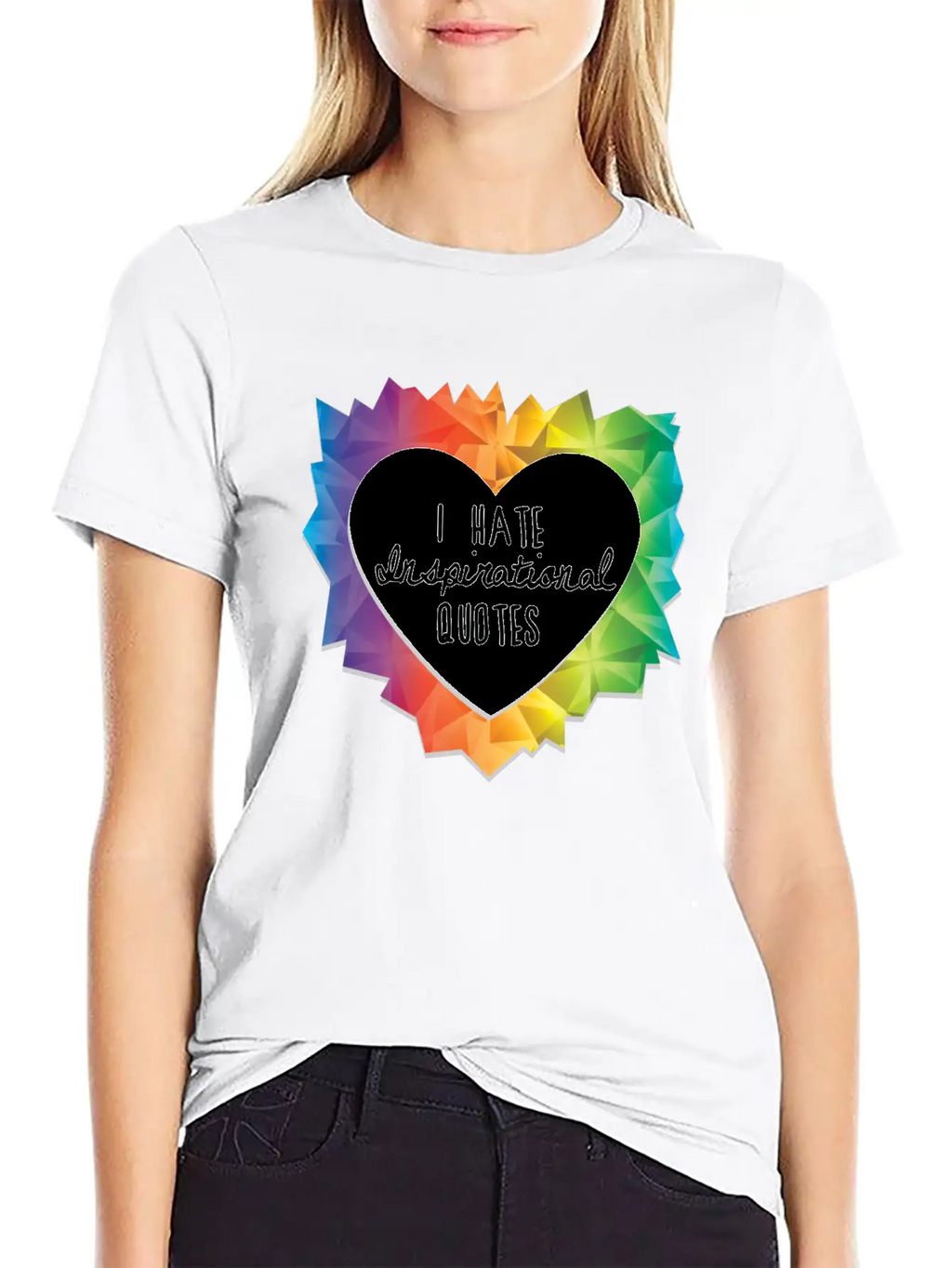 I Hate Inspirational Quote Essential Cotton Tee For Daily Outfits – Unisex Style