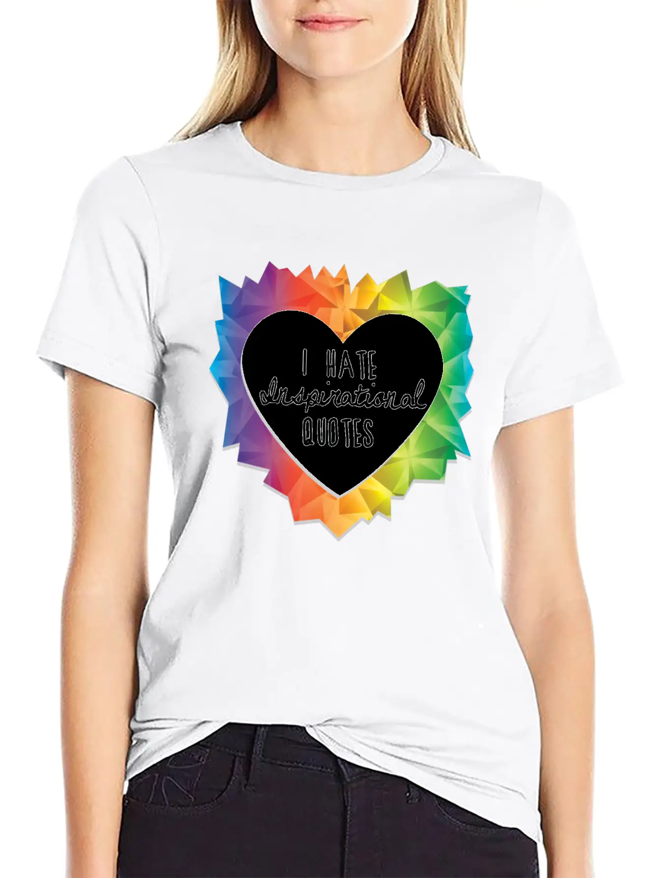 I Hate Inspirational Quote Essential Cotton Tee For Daily Outfits – Unisex Style