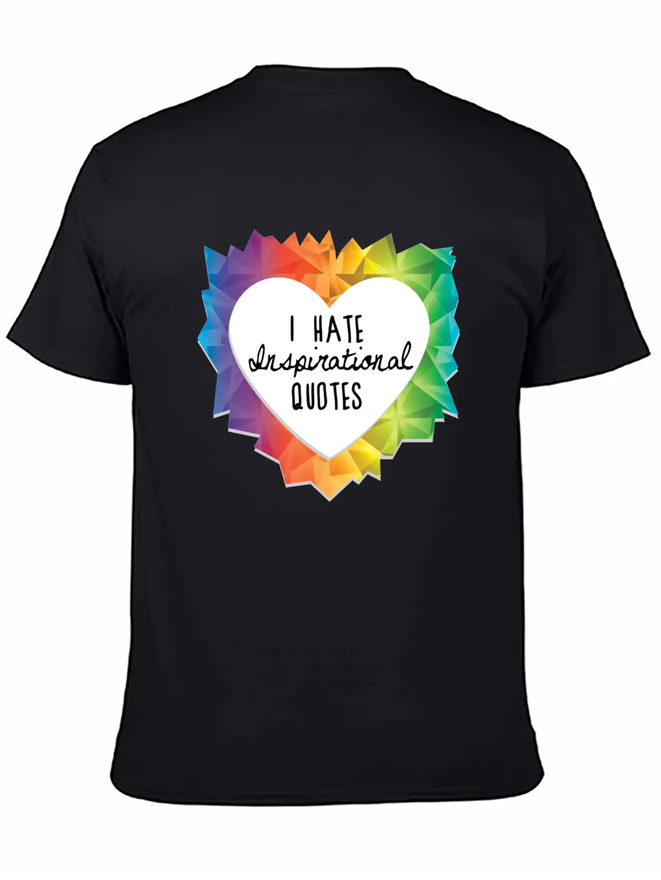 I Hate Inspirational Quote Essential Cotton Tee For Daily Outfits – Unisex Style