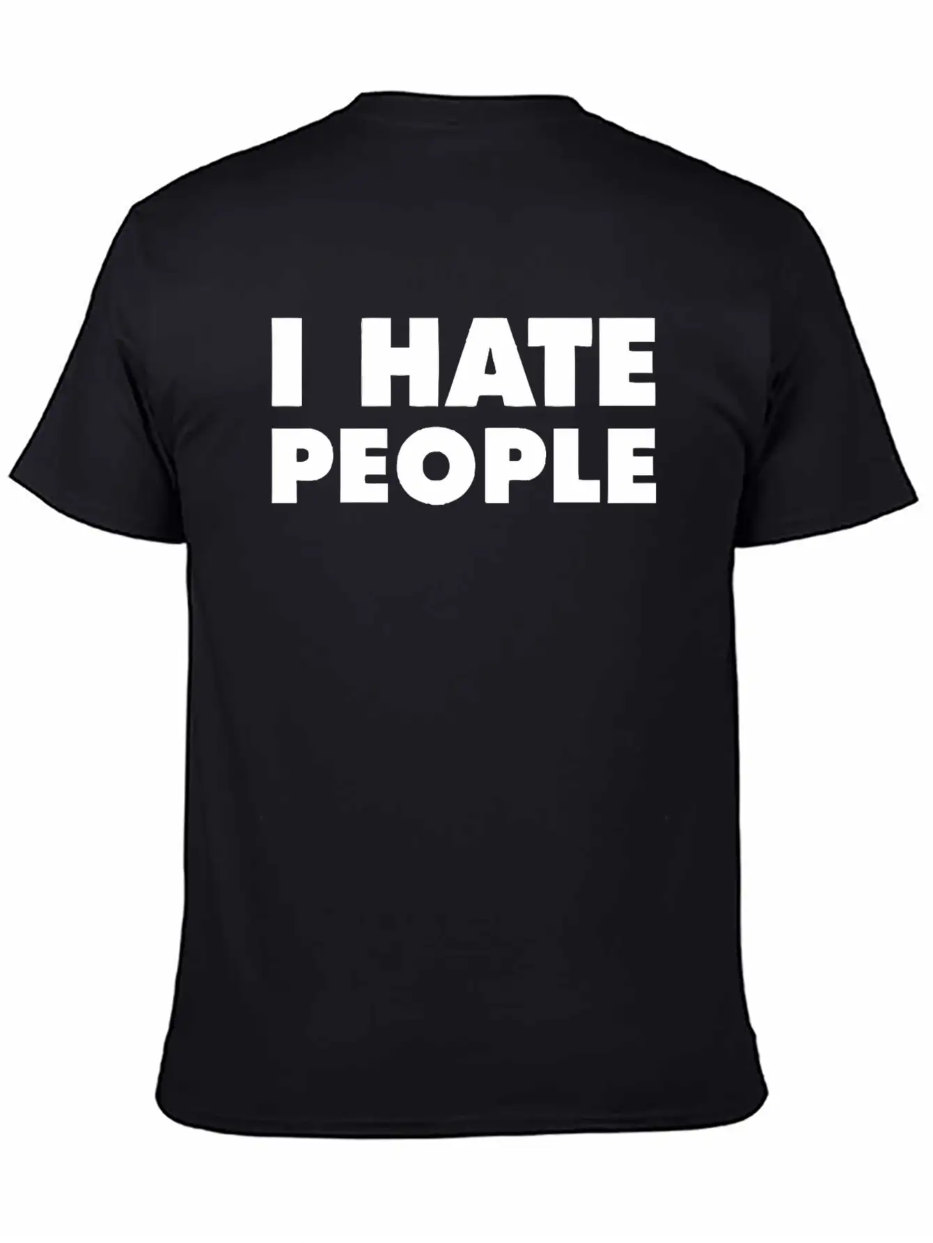 I Hate People Breathable Soft Cotton T-Shirt – Timeless Casual Look
