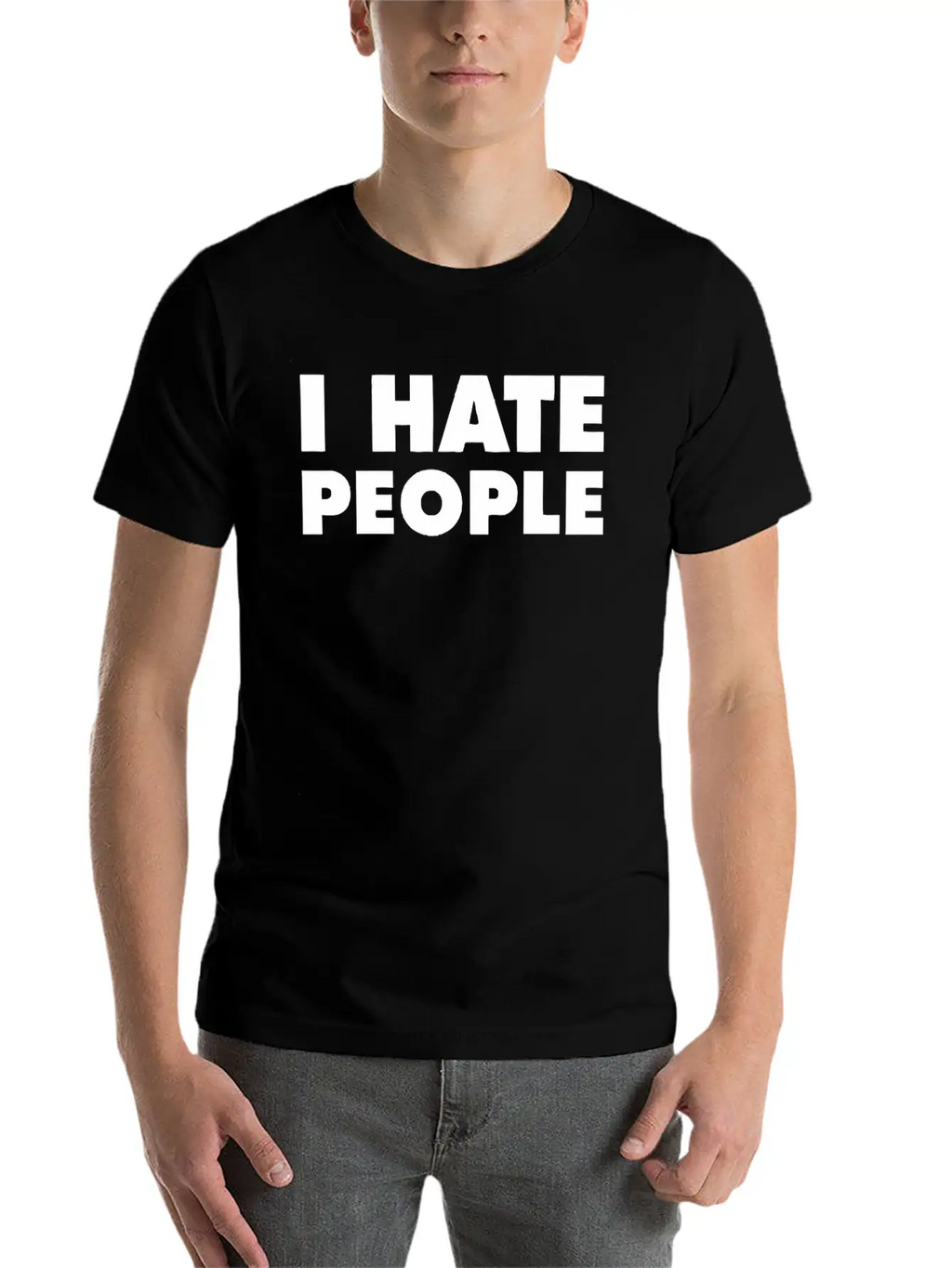 I Hate People Breathable Soft Cotton T-Shirt – Timeless Casual Look