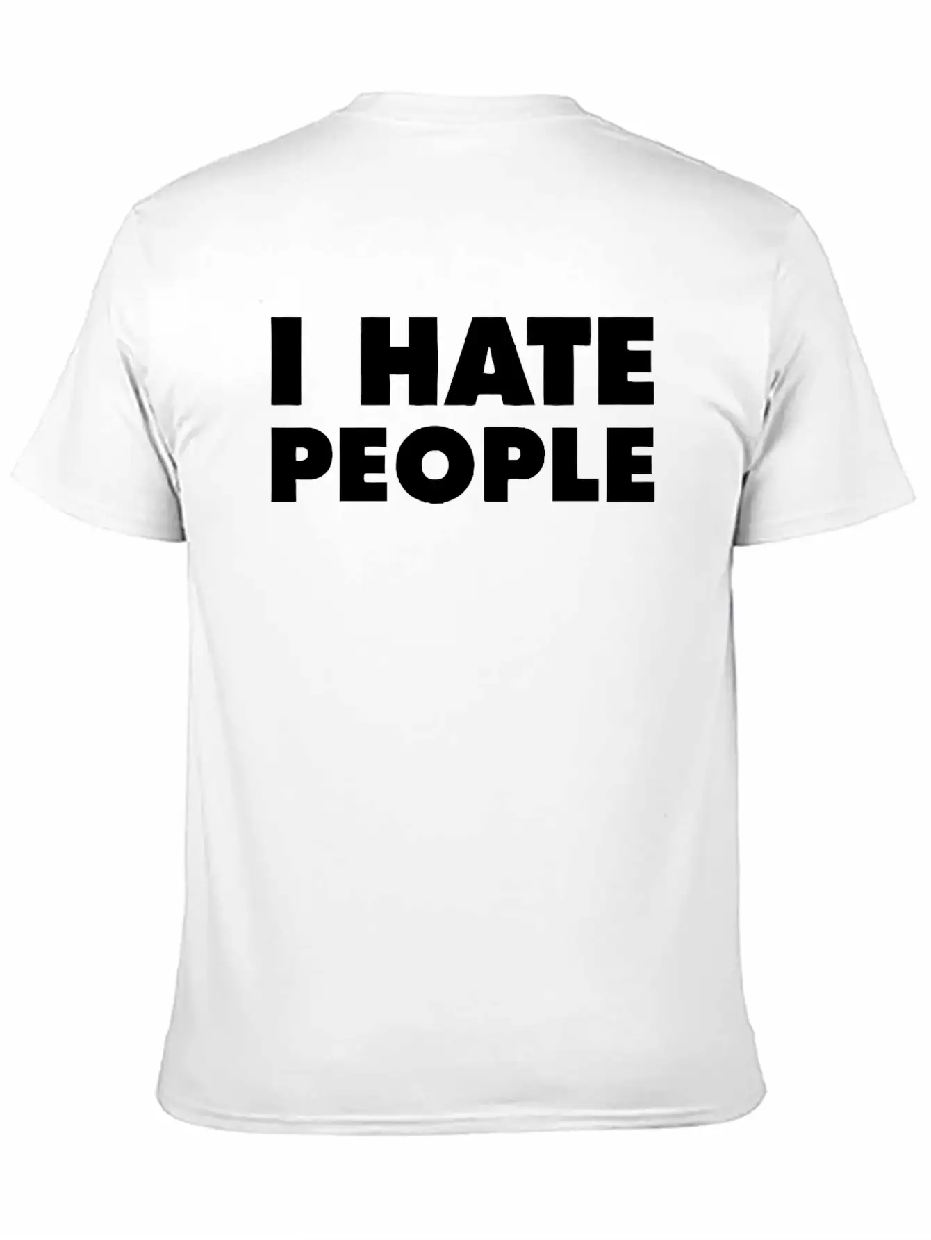 I Hate People Breathable Soft Cotton T-Shirt – Timeless Casual Look
