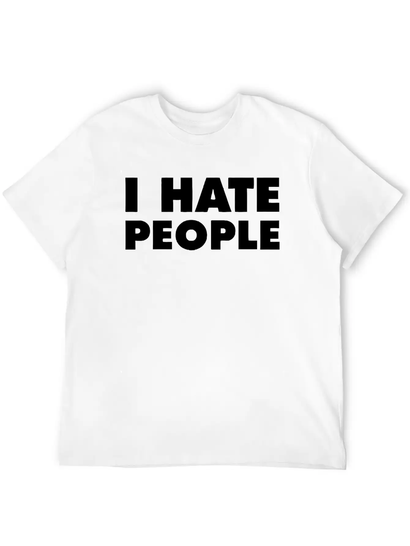 I Hate People Breathable Soft Cotton T-Shirt – Timeless Casual Look