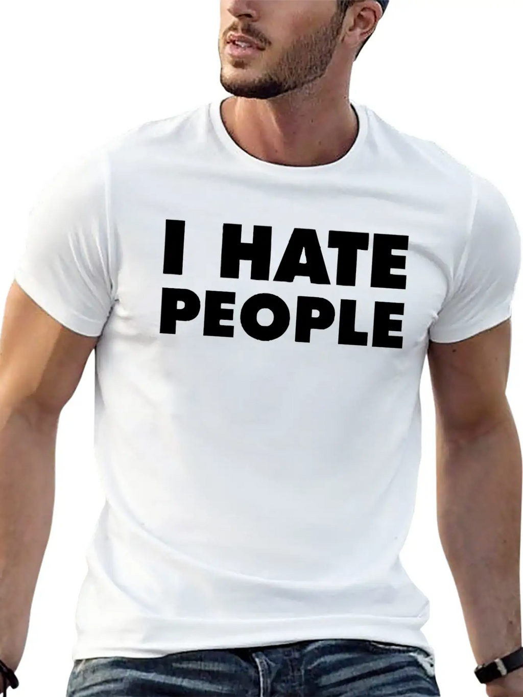 I Hate People Breathable Soft Cotton T-Shirt – Timeless Casual Look